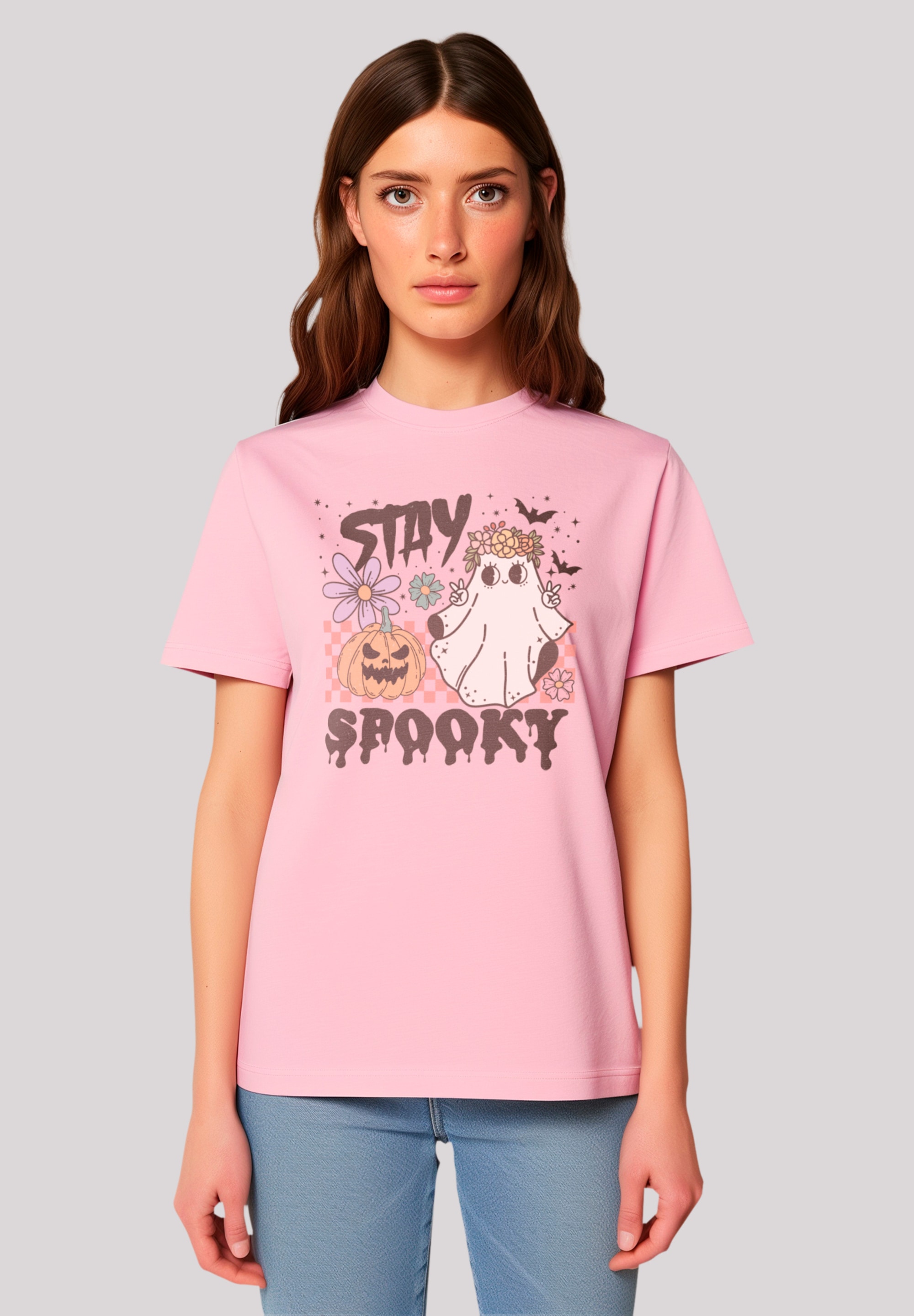 F4NT4STIC T-Shirt "Retro Halloween Stay Spooky rainbow", Premium Qualität, günstig online kaufen