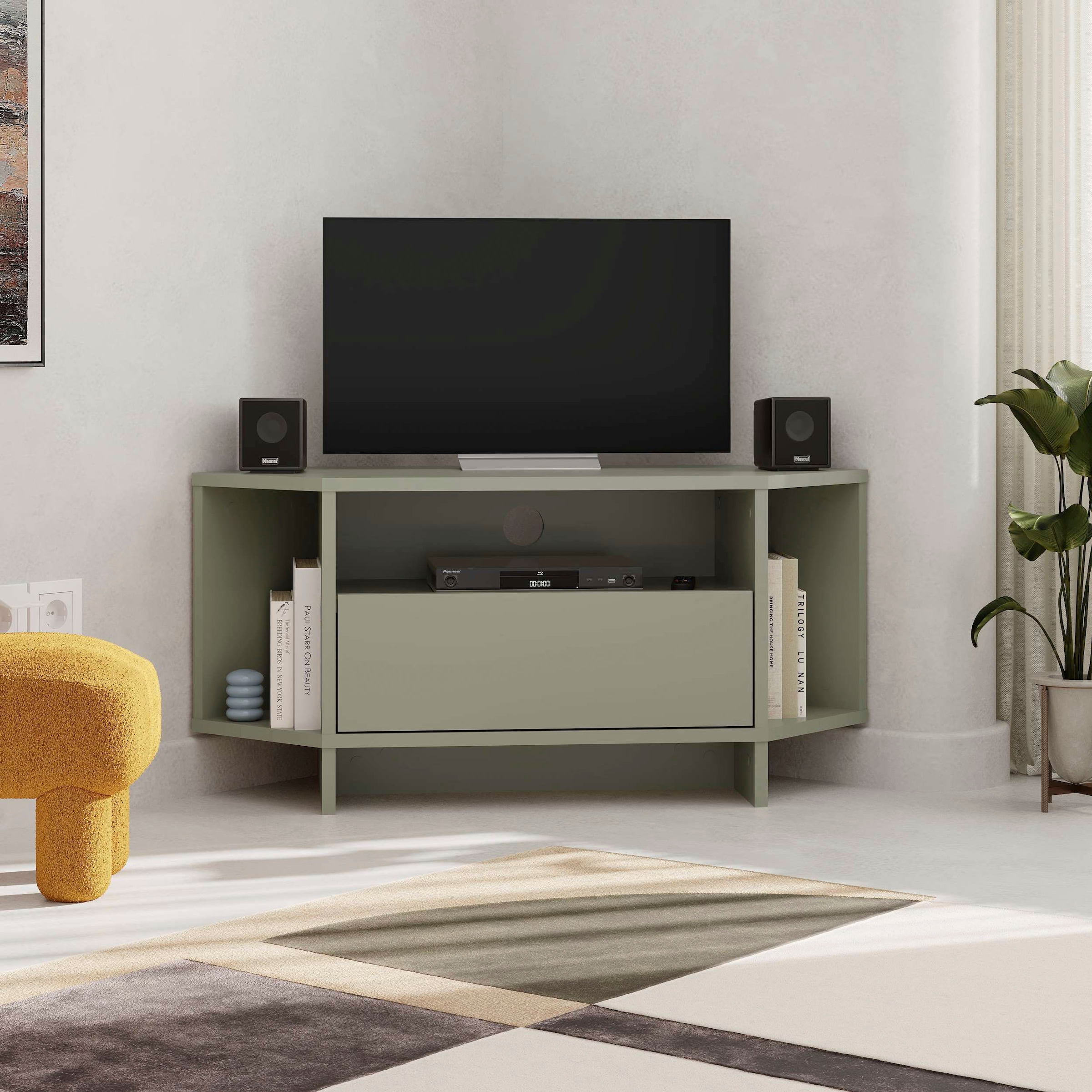 Decortie TV-Schrank »Viva TV Schrank«, (Packung), Einfache Montage, Naturfreundlich, Platzsparend