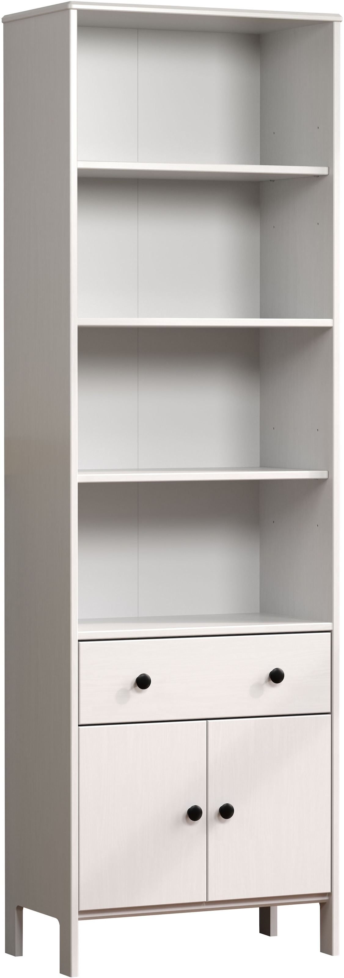 welltime Hochschrank »Kall«, (1 St.), Badezimmerschrank aus Kiefer-Massivholz - Maße (B/T/H) 60/33/188 cm