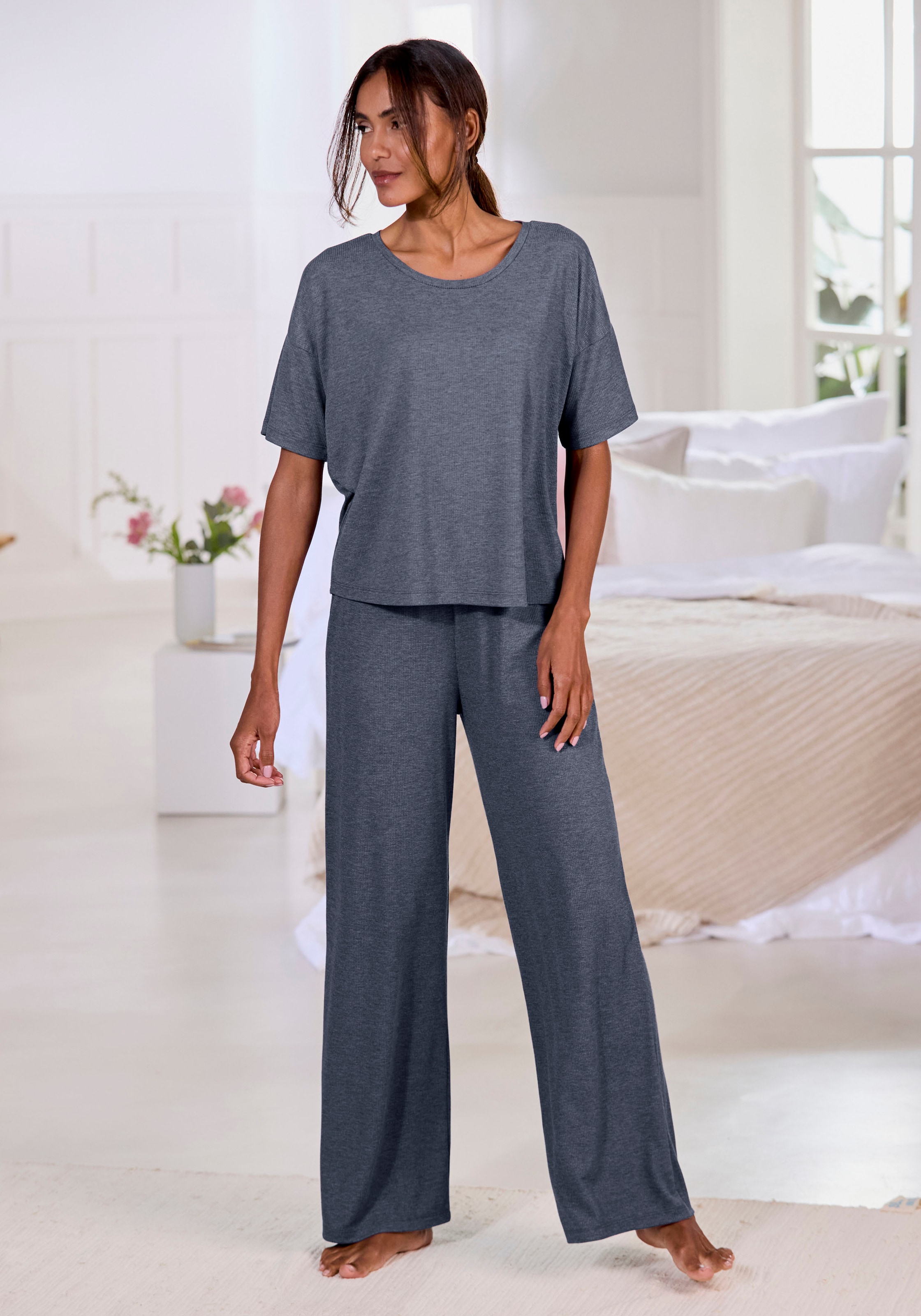 Vivance Dreams T-Shirt, in weicher Rippqualität