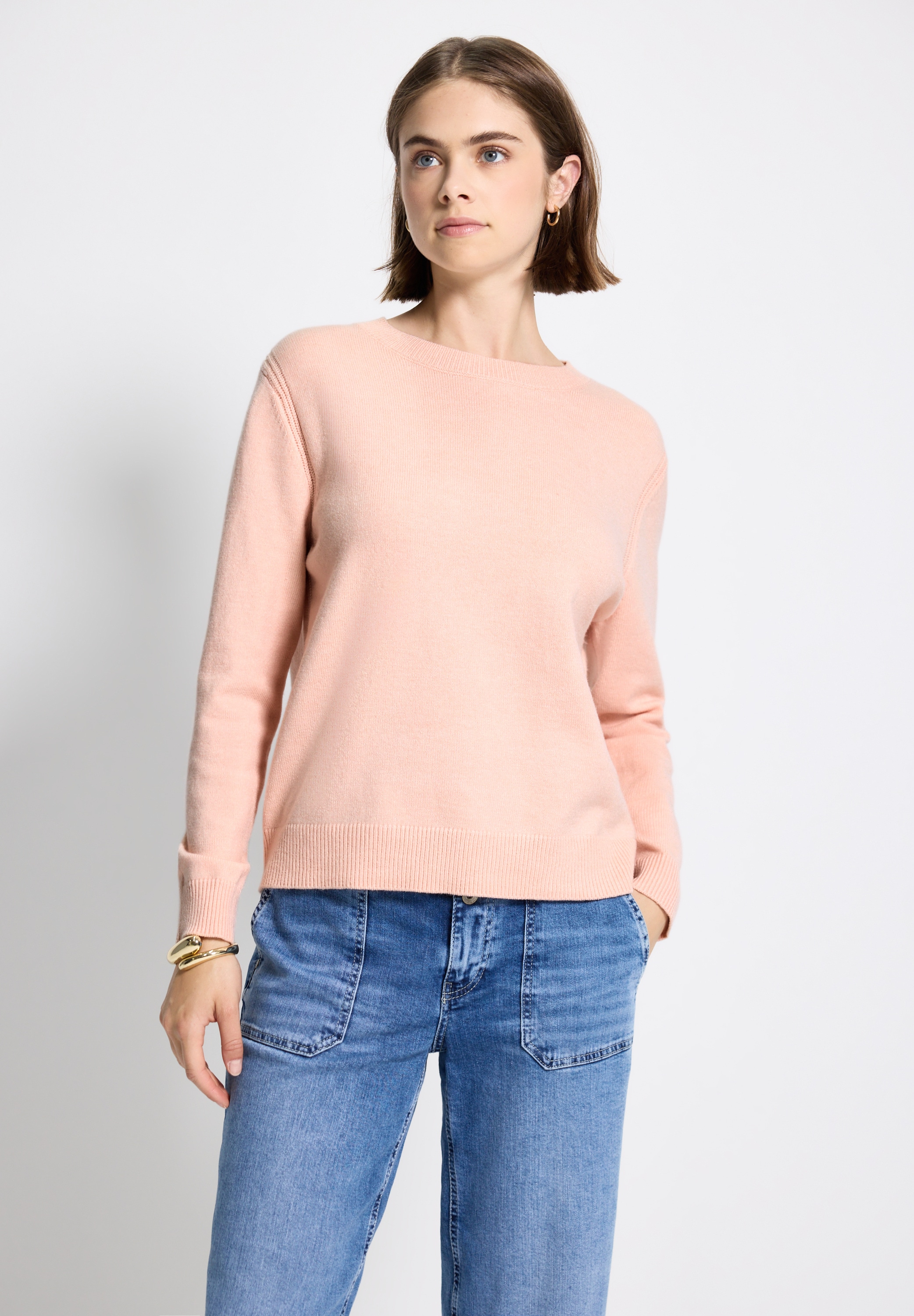 STREET ONE STUDIO Strickpullover, aus softem Materialmix günstig online kaufen