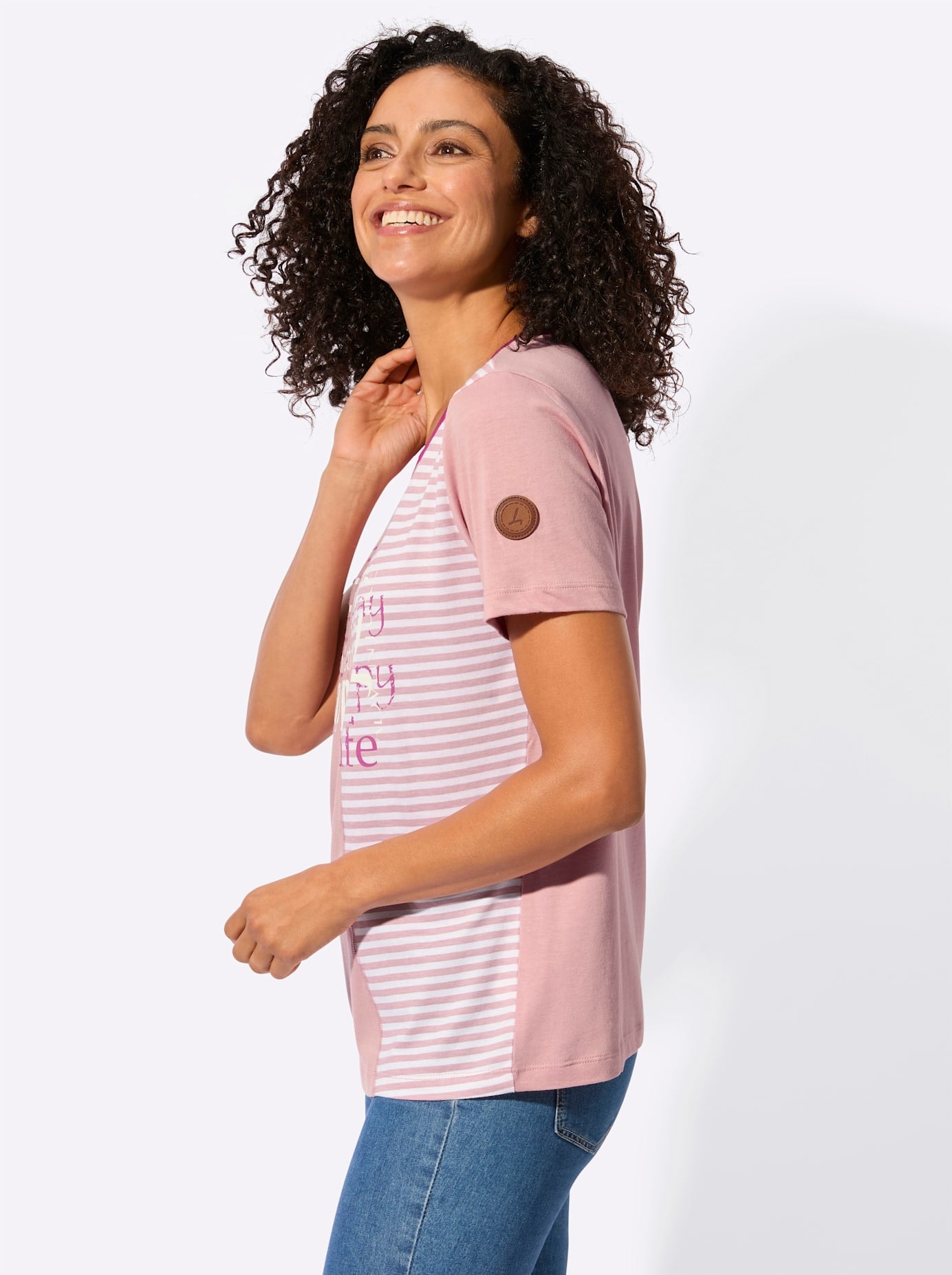 Casual Looks Rundhalsshirt »Rundhals-Shirt« 1 tlg. tlg.