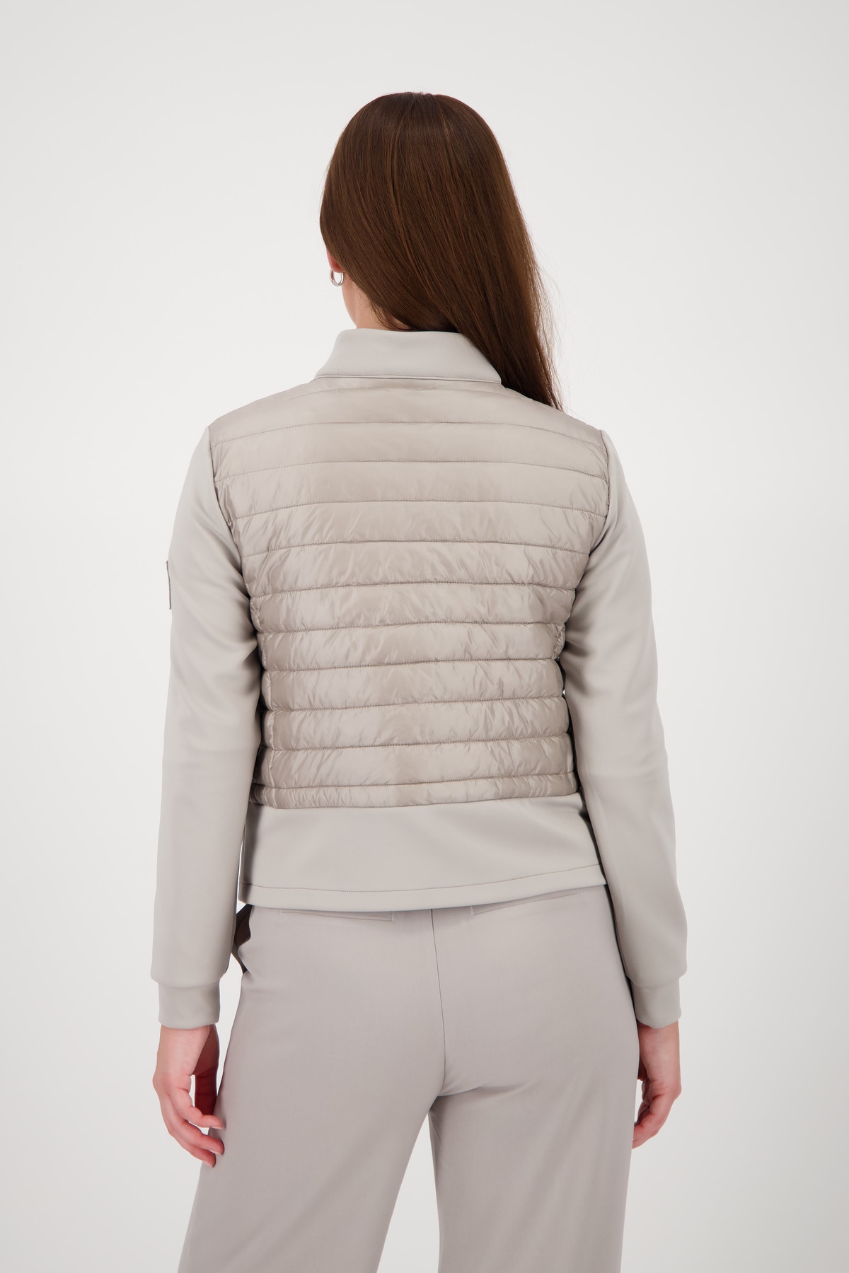 Monari Steppjacke »Jacke Stepp + Neopren«, ohne Kapuze, Mit Rundhalsausschnitt