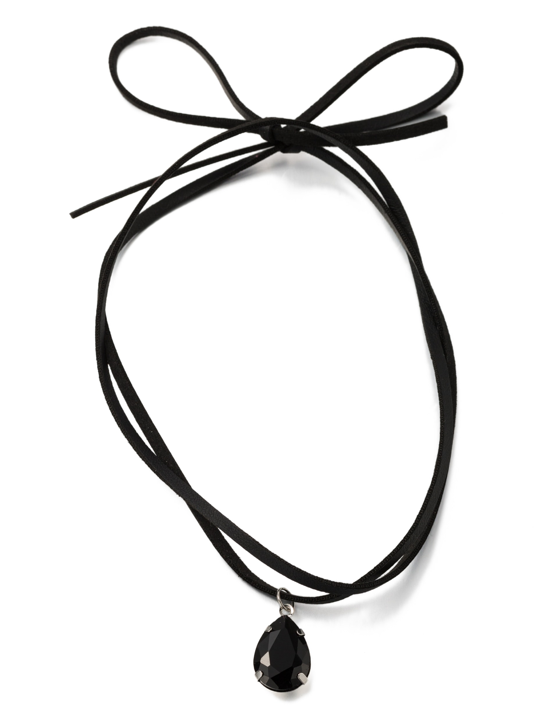 Aniston JEWELRY & WATCHES Kette mit Anhänger »Schmuck Geschenk Kupfer Textil Halsschmuck Halskette Tropfen« Made in Germany - mit Glasstein