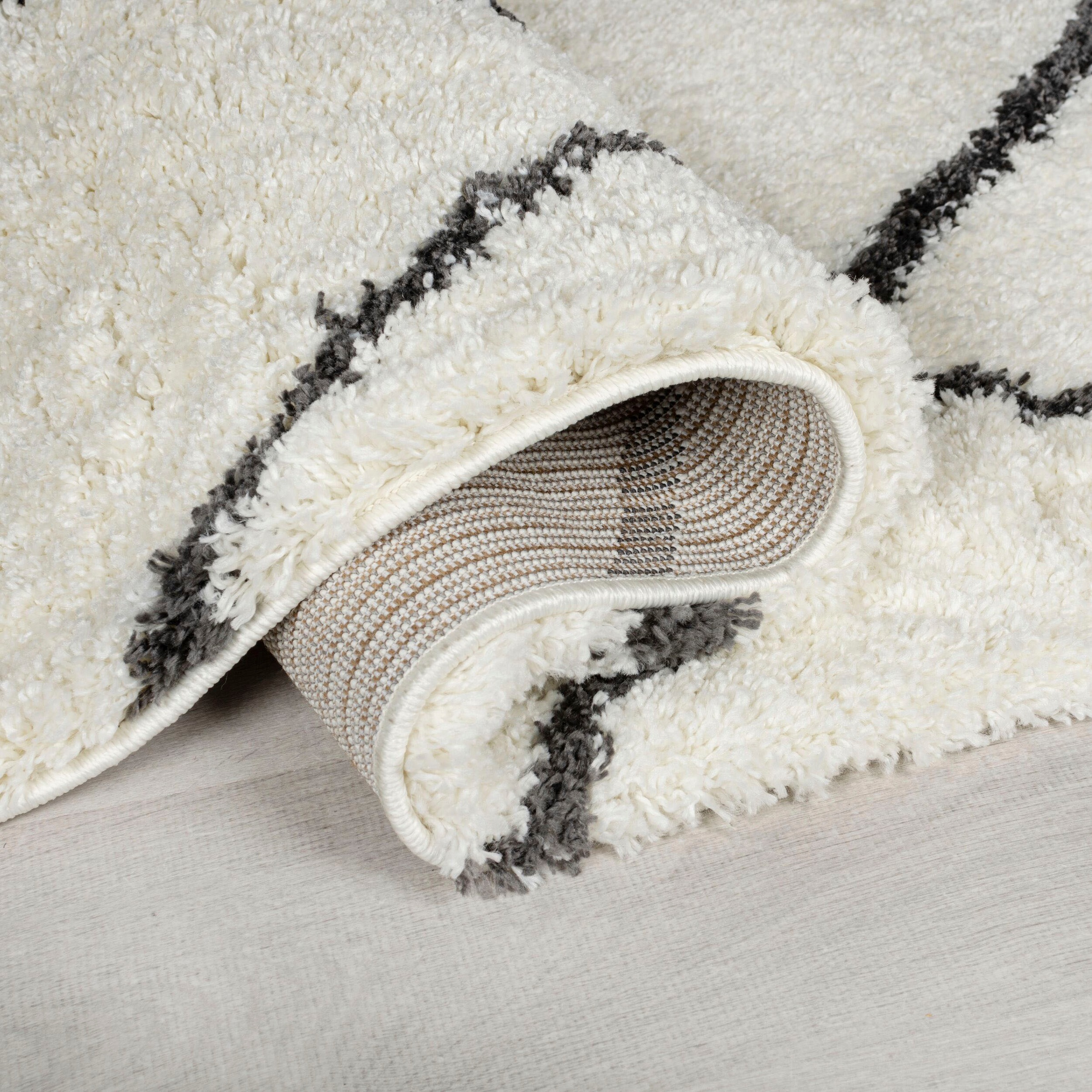 Thumbnail - FLAIR RUGS Hochflor-Teppich "RIAD", rechteckig, 40 mm Höhe, Berber Muster