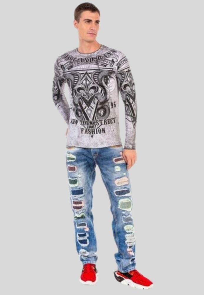 Cipo & Baxx T-Shirt »Sweatshirts«, mit coolem Print