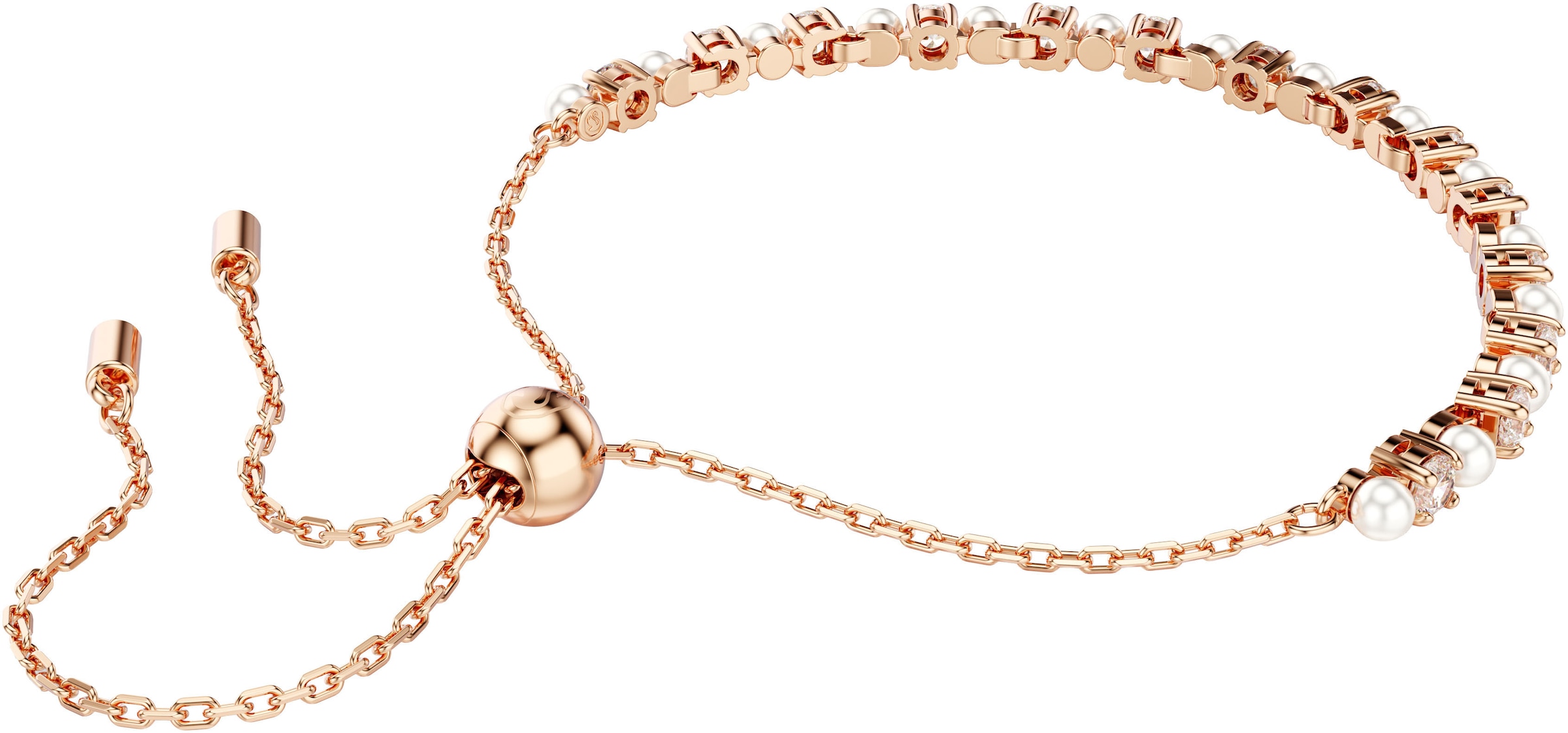 Swarovski Armband »Schmuck Geschenk Matrix Armkette, 5689633, 5729506«, mit Swarovski® Kristall - mit Swarovski® Perle