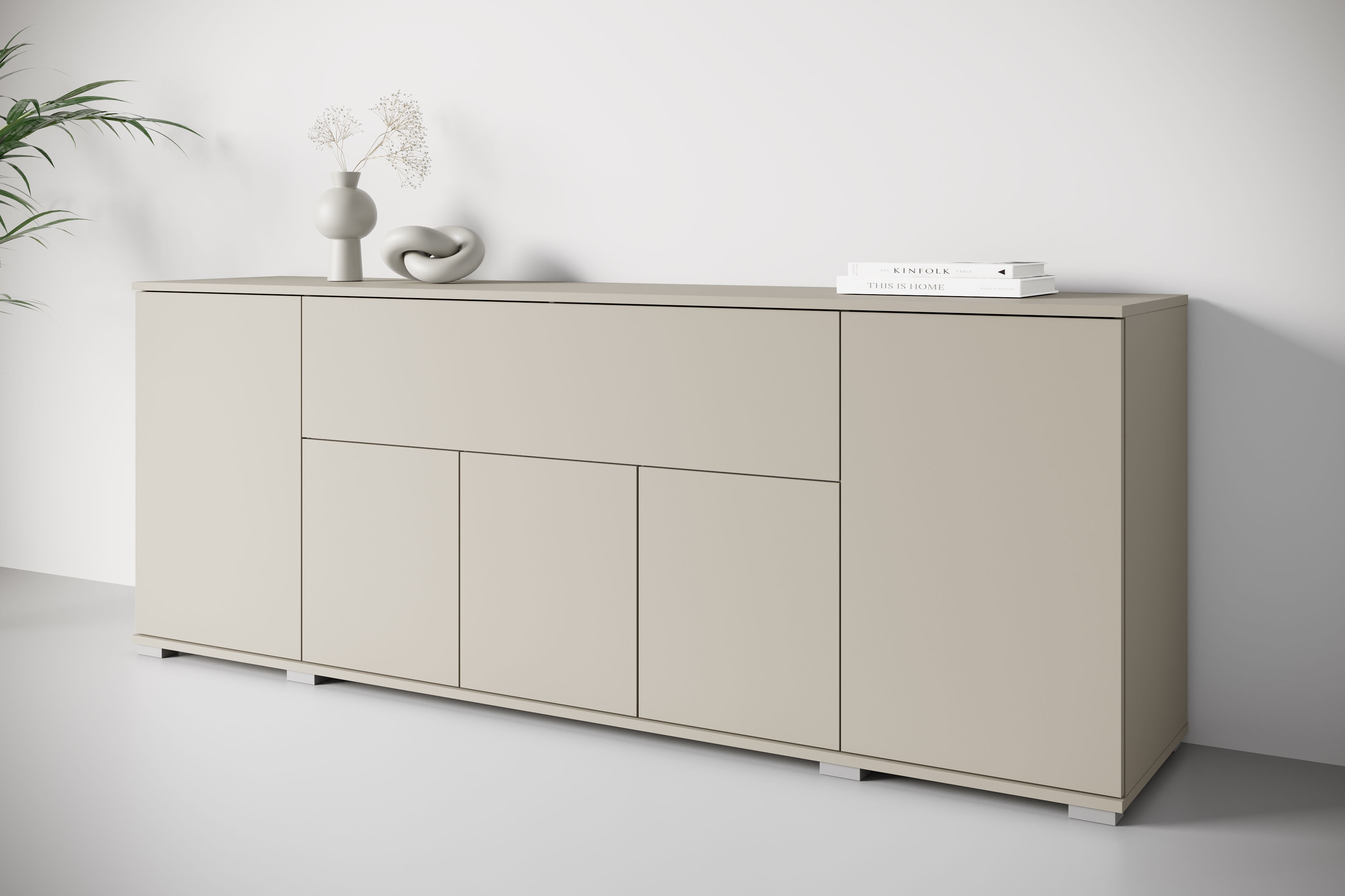 OTTO home Sideboard "Kenia, B/H/T: 180 x 68 x 39,5 cm" 1 Stk. tlg. Push-to-Open, Klappe und verstellbare Einlegeböden