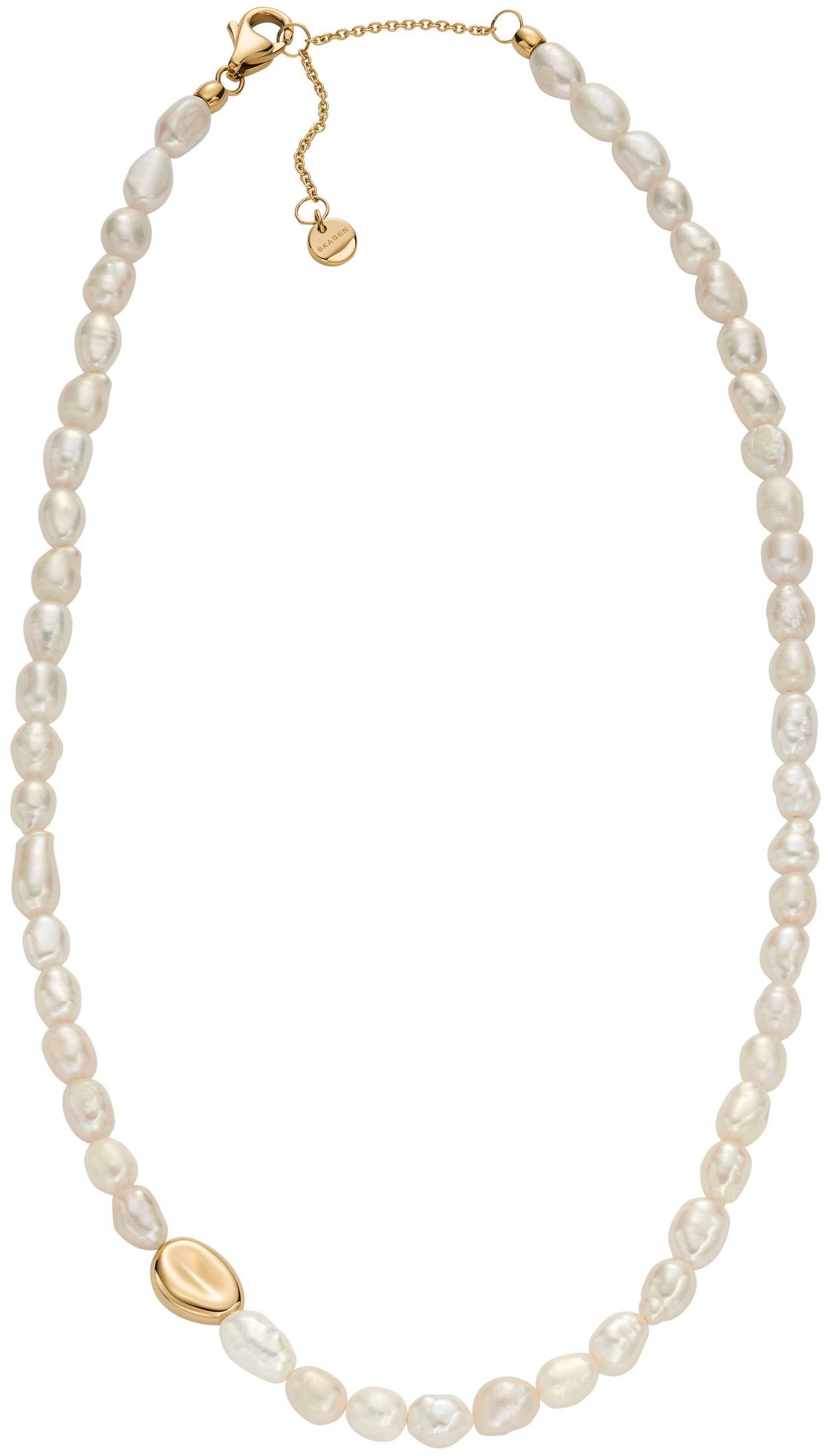 Skagen Perlenkette »Schmuck Geschenk Edelstahl Kette AGNETHE PEARL, SKJ1824710«, mit Süßwasserzuchtperle