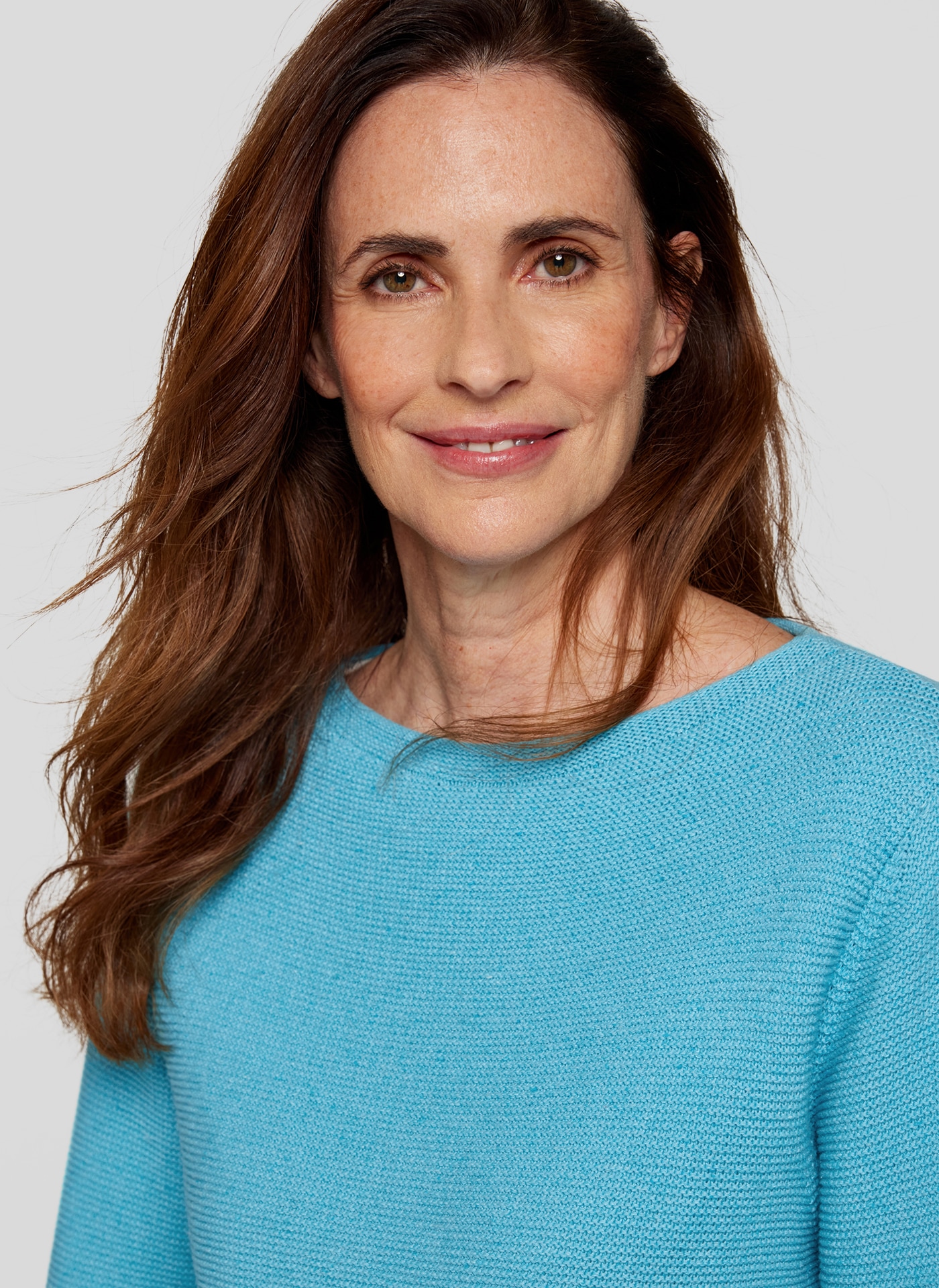 Rabe Rundhalspullover in Struktur-Optik