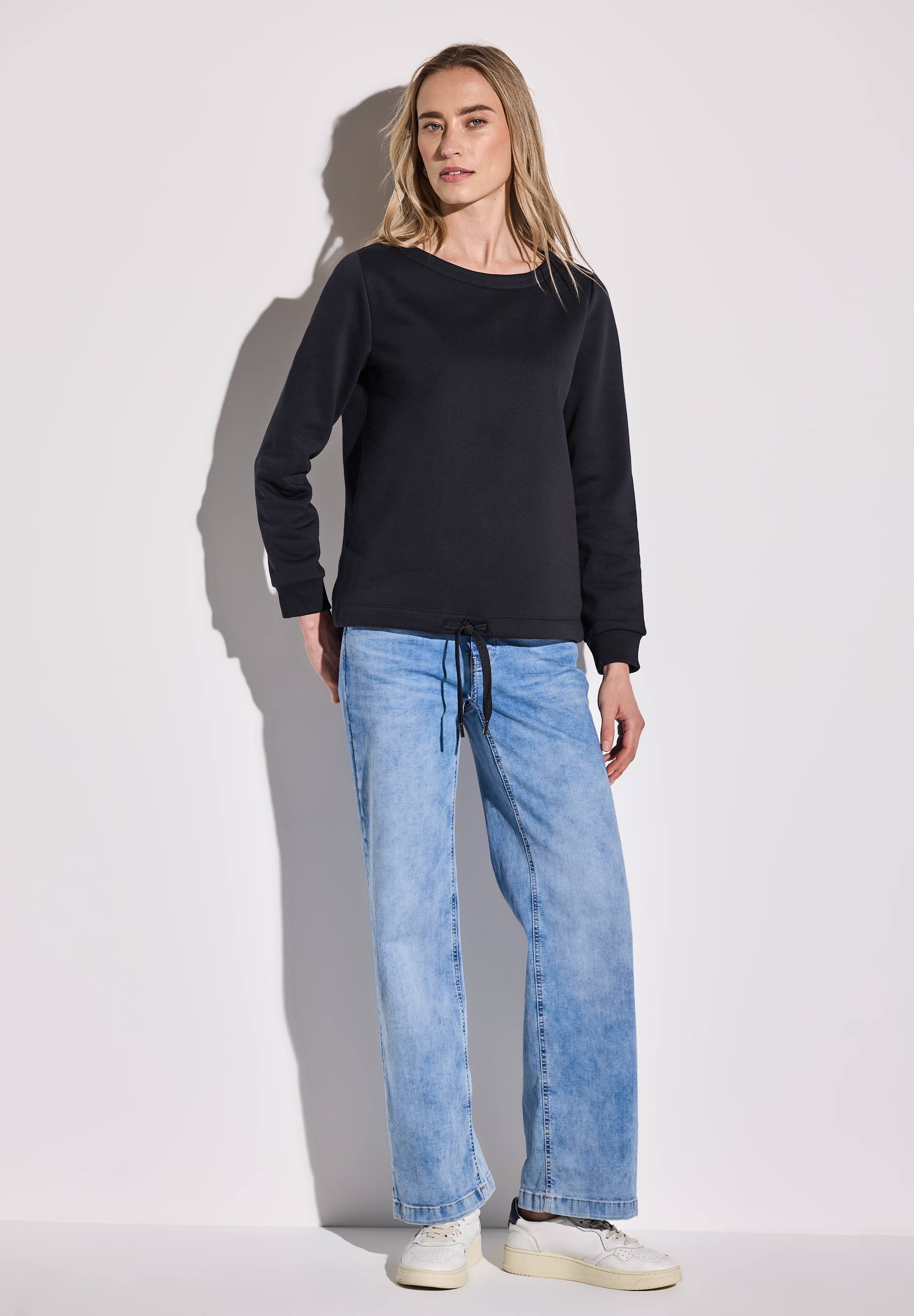 STREET ONE Sweatshirt, im soften Baumwoll-Mix