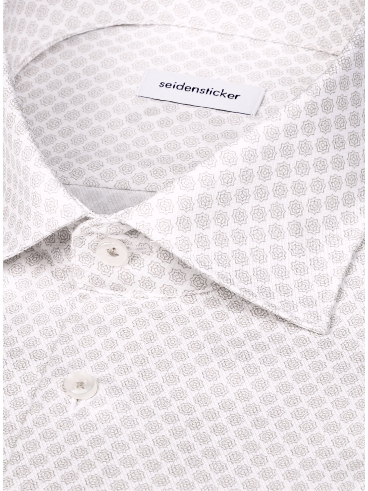 seidensticker Businesshemd »Schwarze Rose« Regular 1/2 Kentkragen Druck