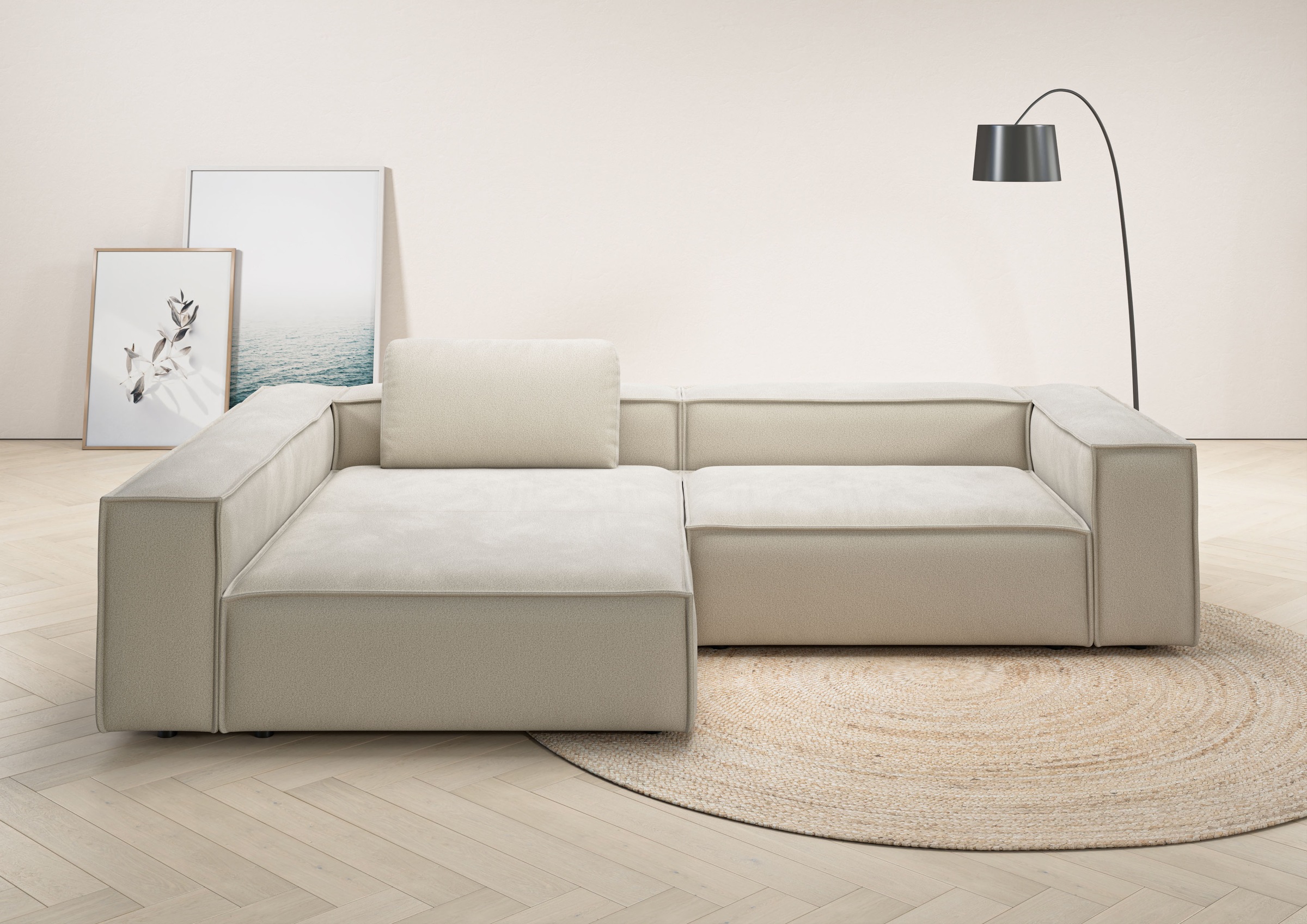 Places of Style Ecksofa "Watertown, moderne XXL L-Form, 306 cm breit", Komf günstig online kaufen