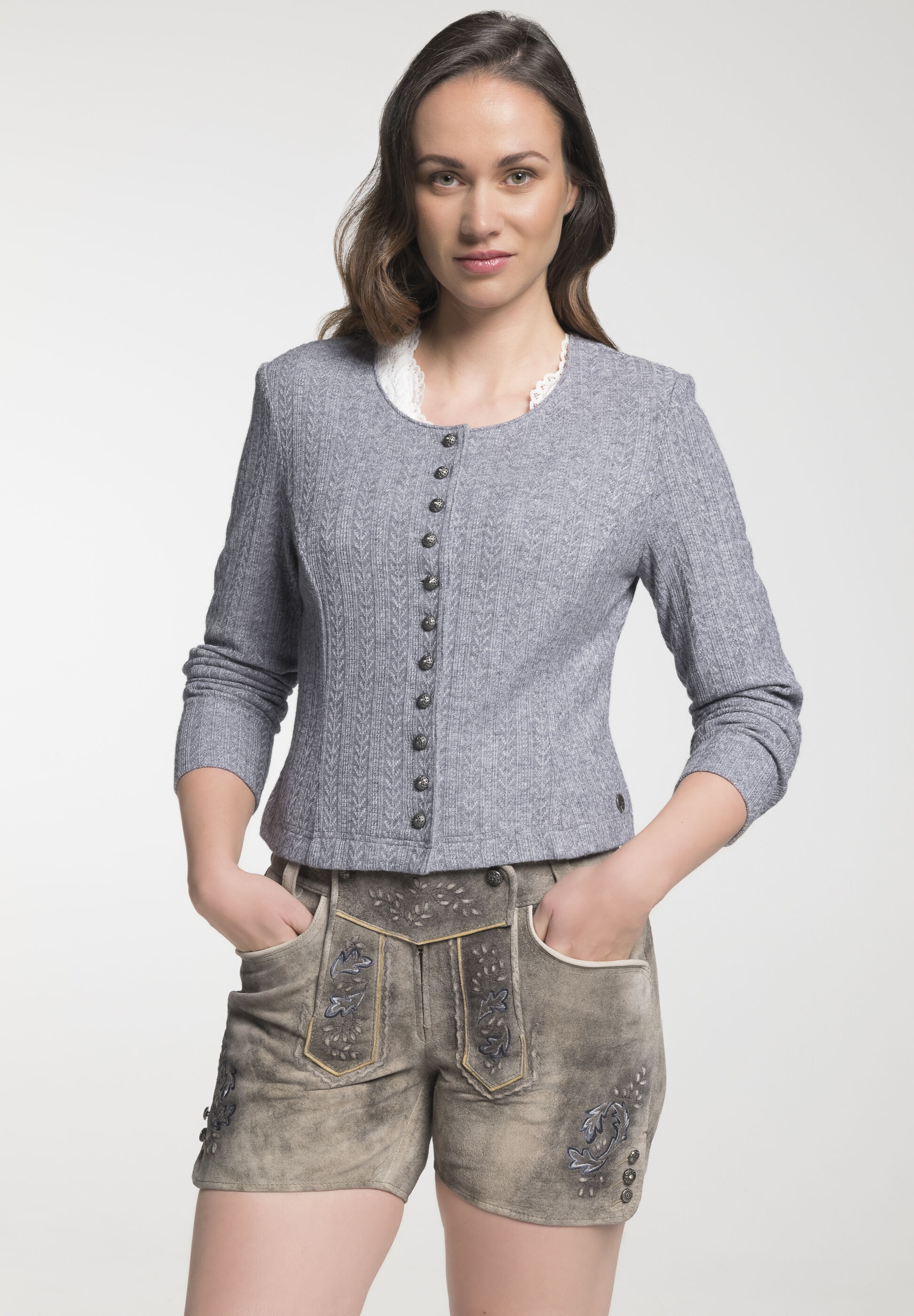 Spieth & Wensky Trachtenstrickjacke »Dietzing« mit Rundhals