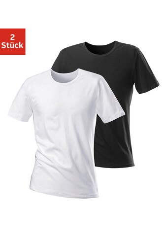 H.I.S T-Shirt, (2er-Pack), mit Rundhalsausschnitt und kleinem Logo kaufen