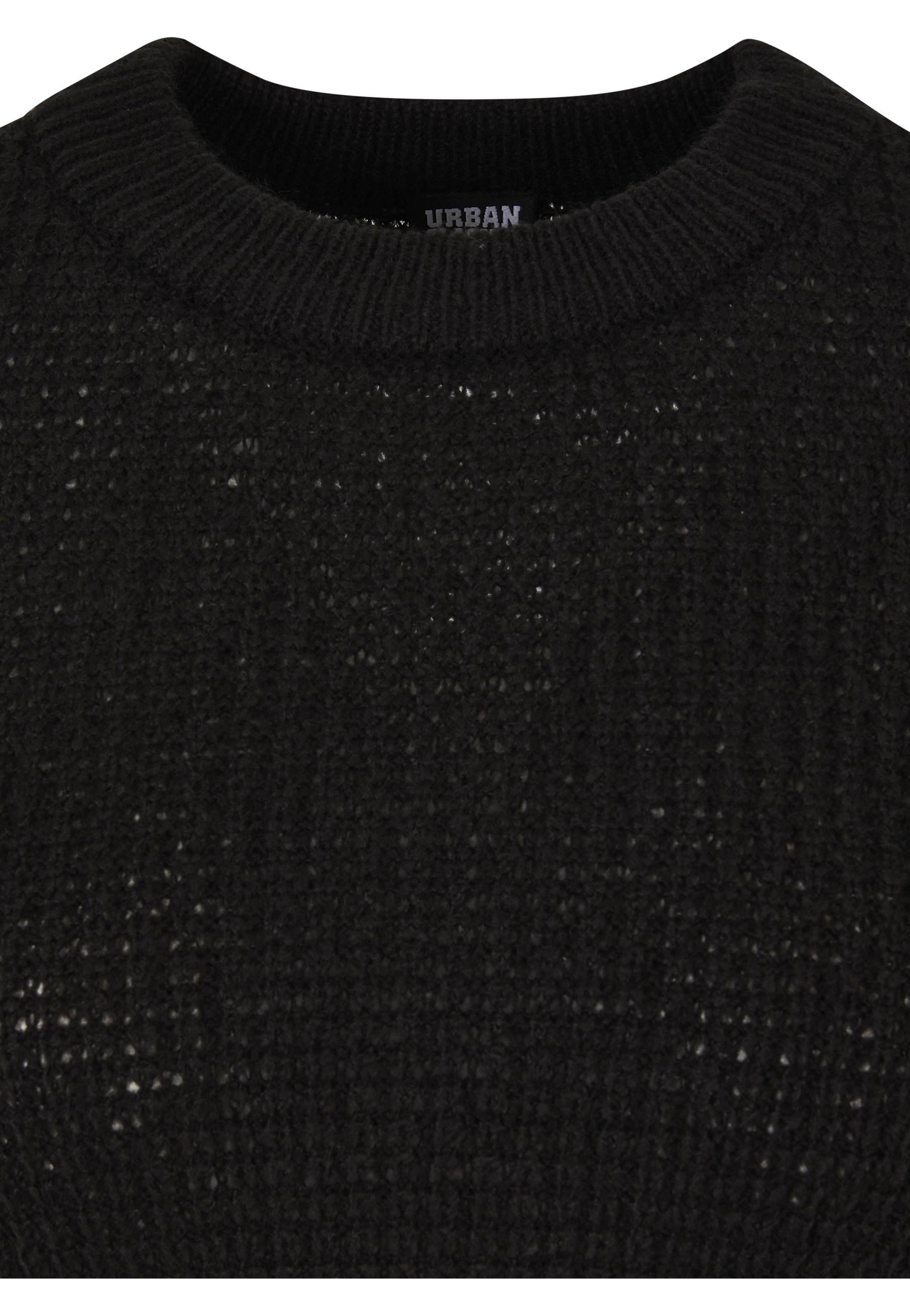 Thumbnail - URBAN CLASSICS Fleecepullover "Urban Classics Damen Ladies Short Waffle Sweater", 1 Stk.