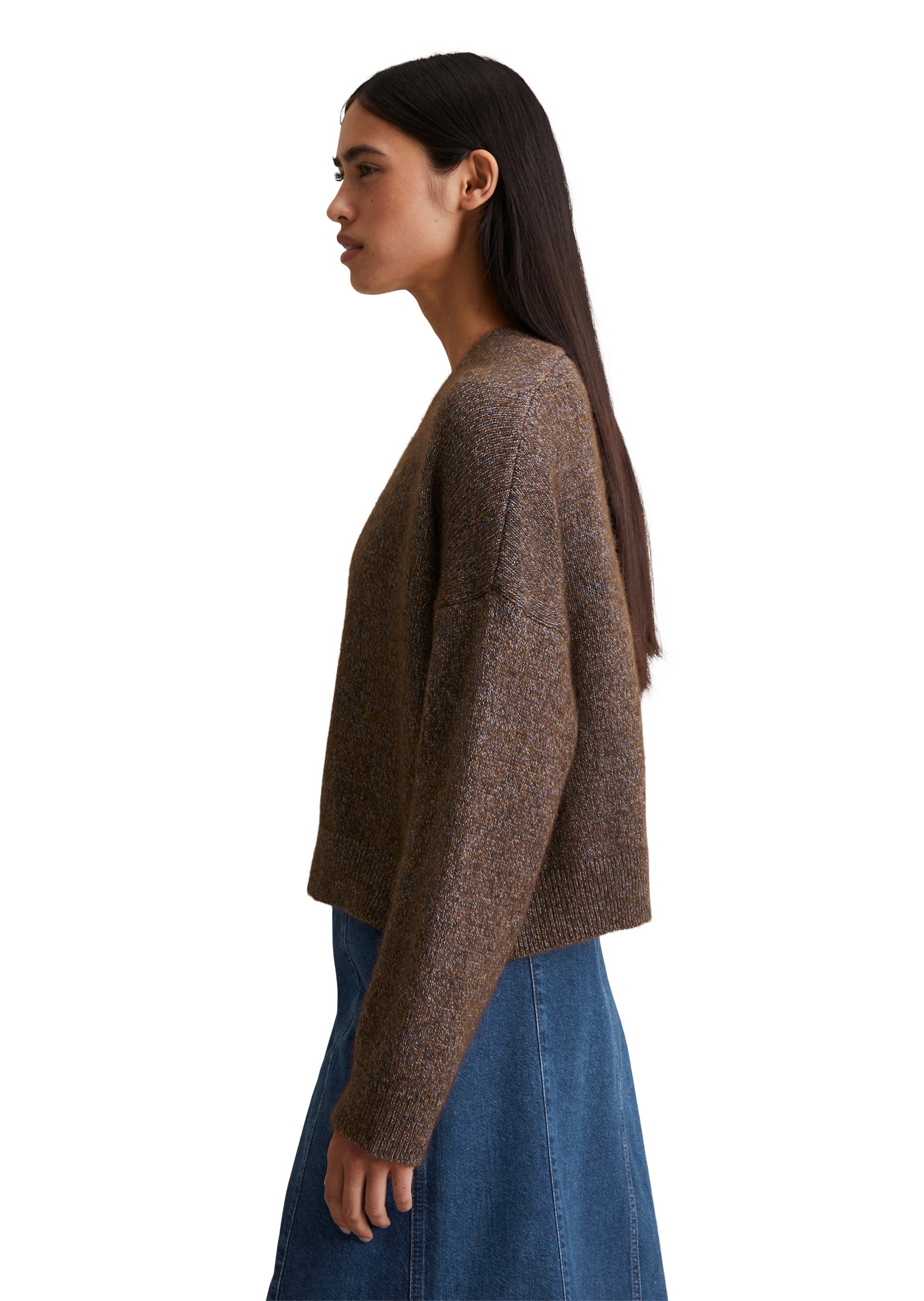 Marc OPolo DENIM Cardigan "aus Baumwoll-Multicolor-Garn" günstig online kaufen