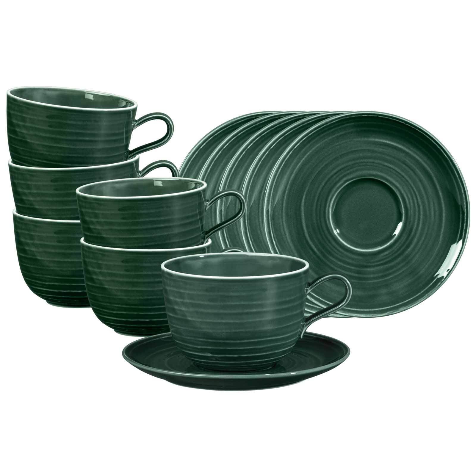 Seltmann Weiden Tasse "Milchkaffeetassen mit Untertassen Terra 400 ml 6er S günstig online kaufen