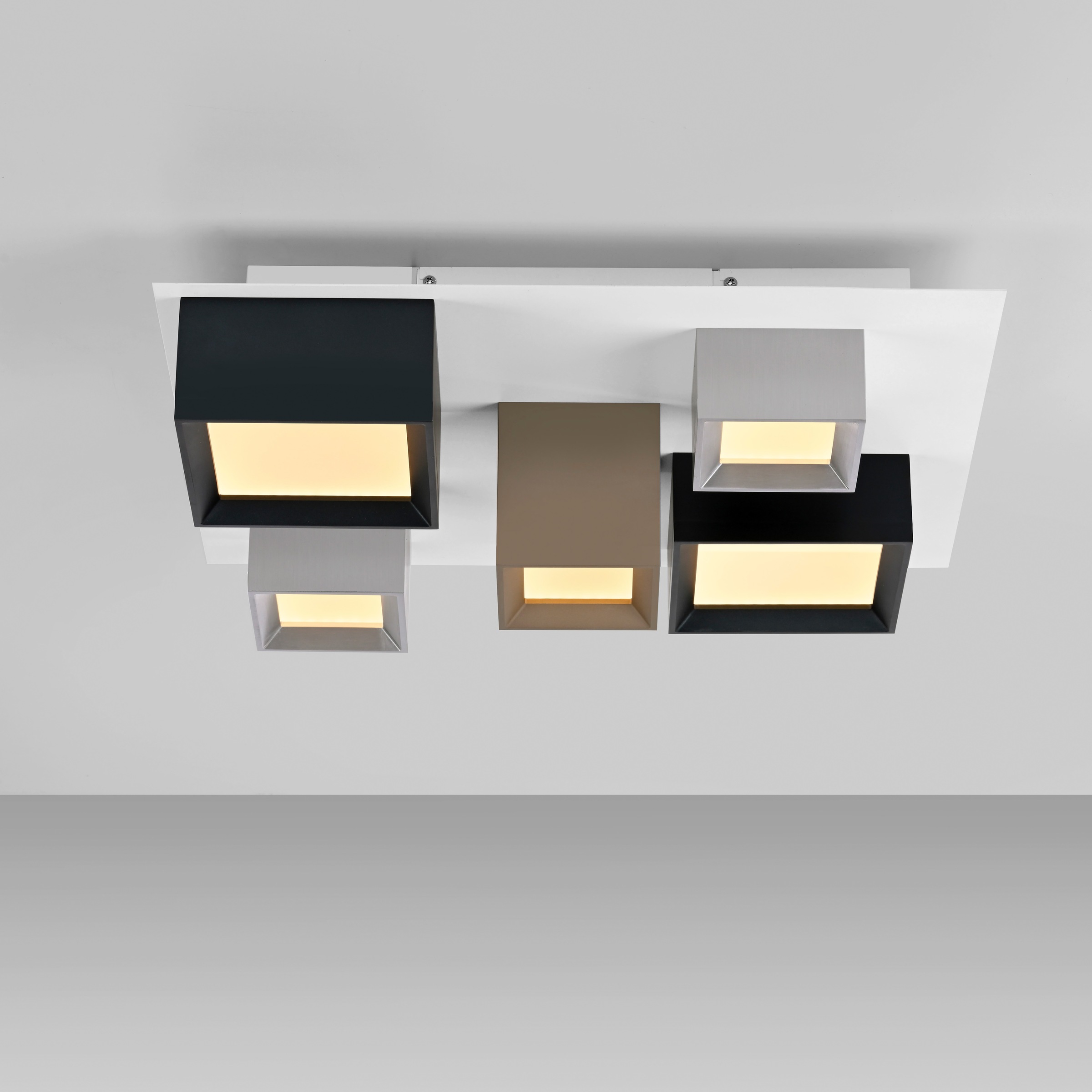 Neuhaus PURE LED Deckenleuchte »PURE Manhattan« LED-Board 1 Stk. warmweiß - kaltweiß Stufenloses dimmen per Funk-Fernbedienung, CCT, Multicolor