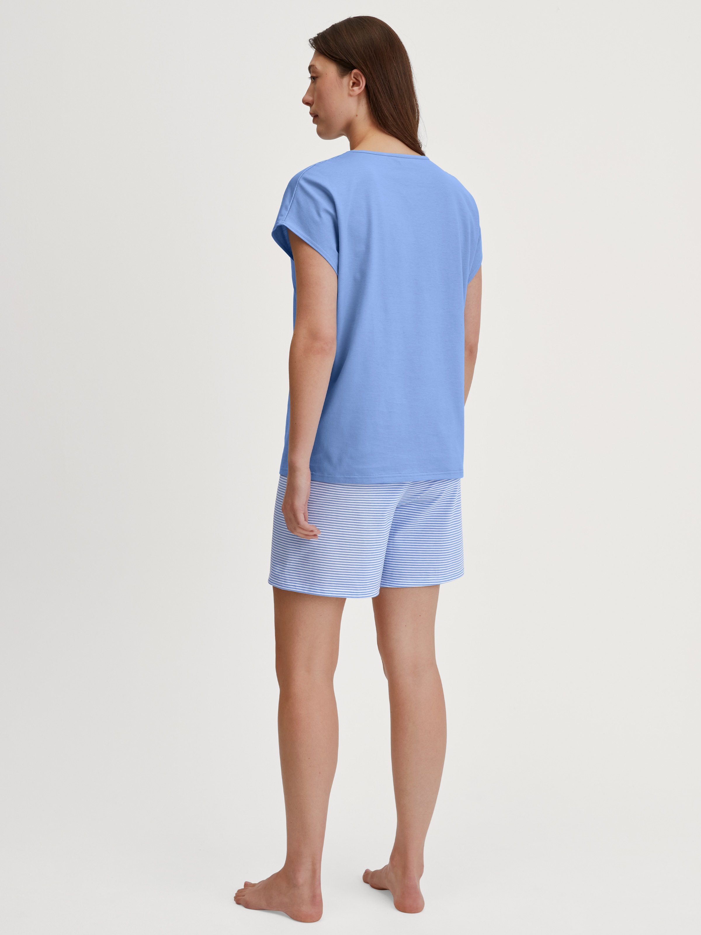 Thumbnail - CALIDA Shorty "Lovely Nights" 2 tlg. Rundhalsausschnitt, Baumwolle, kurzärmelig