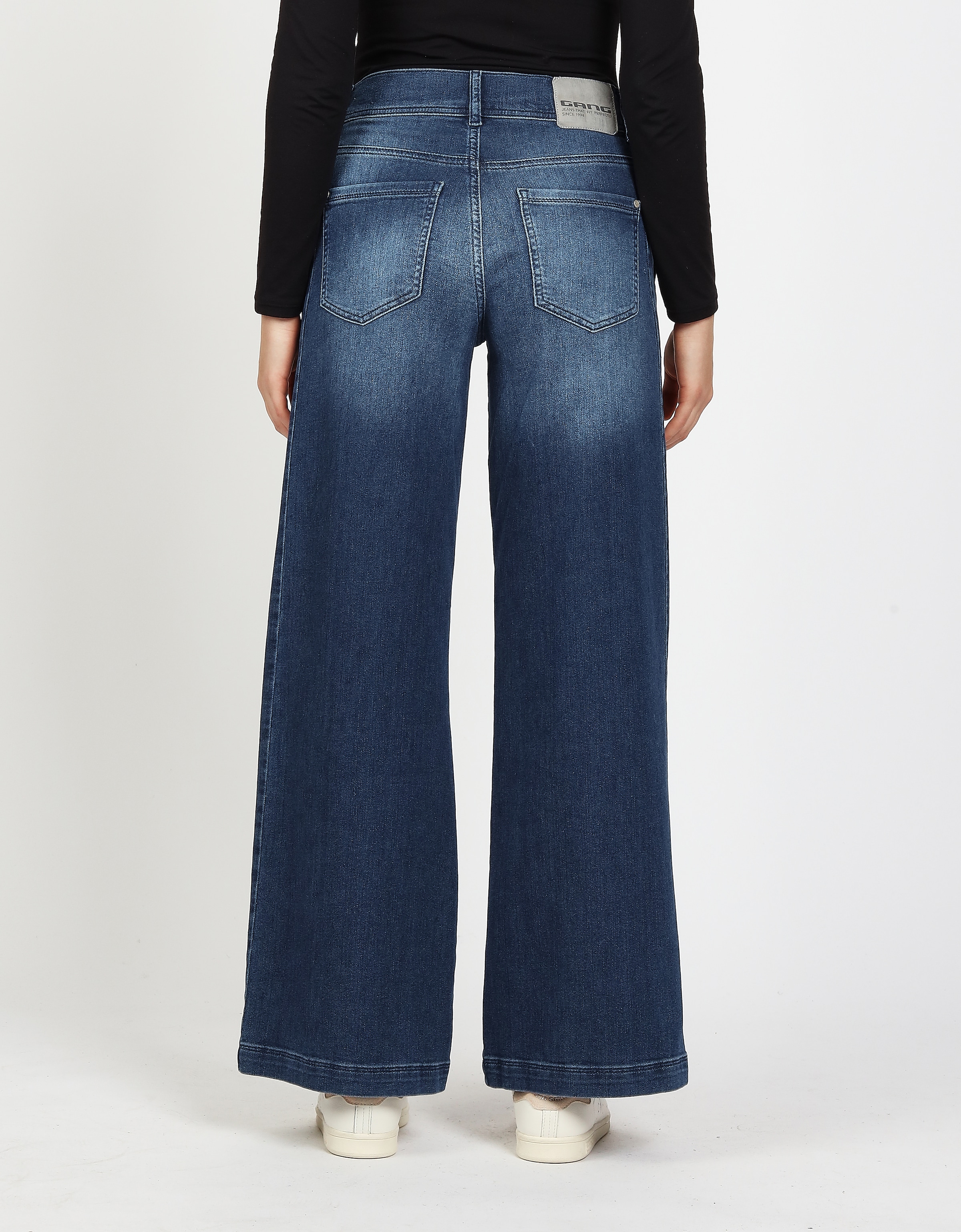 GANG Weite Jeans "94PAIGE WIDE" mit eingesetztem Seitenstreifen günstig online kaufen