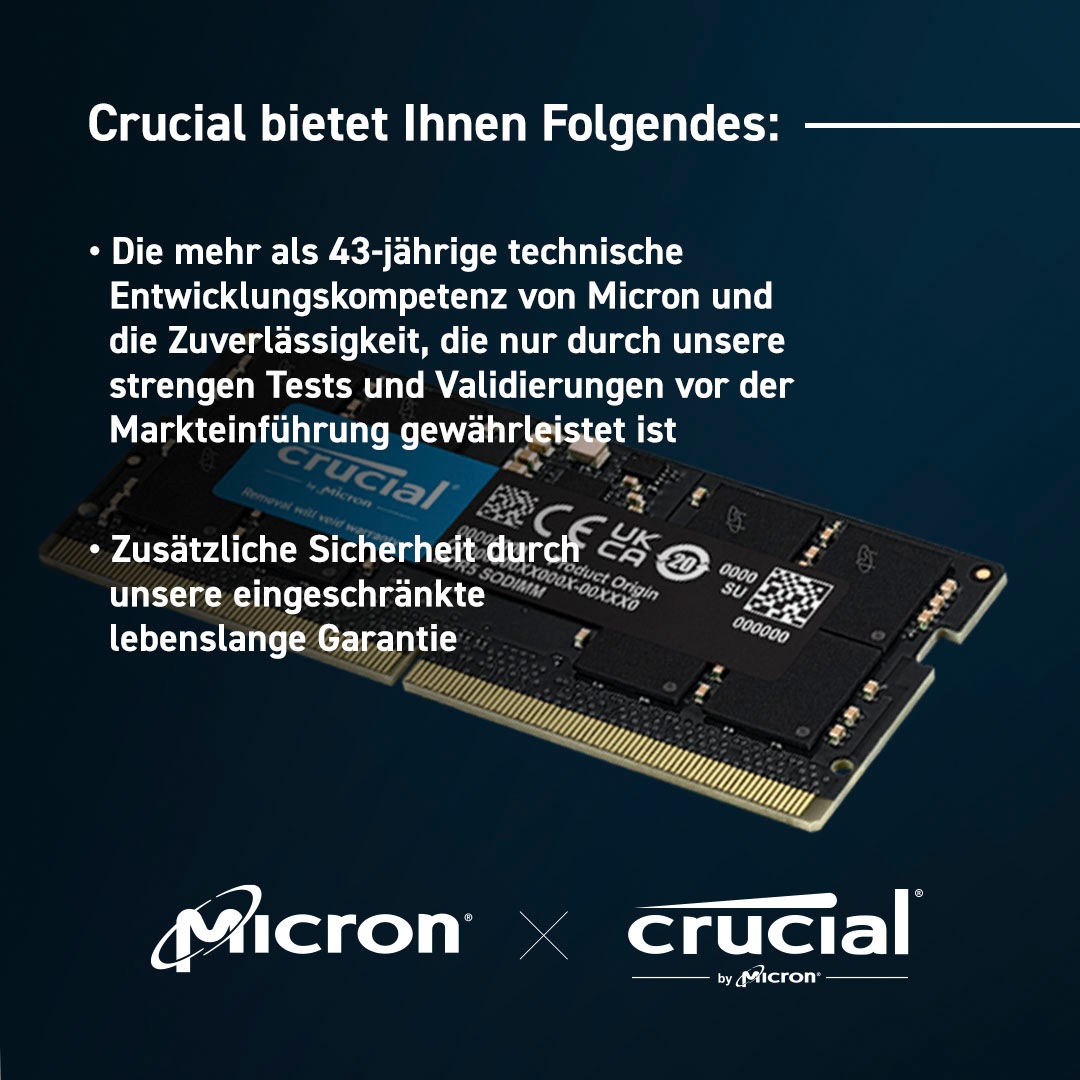 Crucial Arbeitsspeicher »32GB Kit (2 x 16GB)«