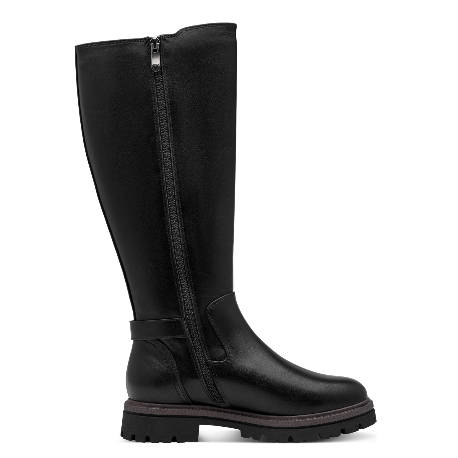 MARCO TOZZI Stiefel  Blockabsatz, Langschaftstiefel mit breitem Stretcheinsatz