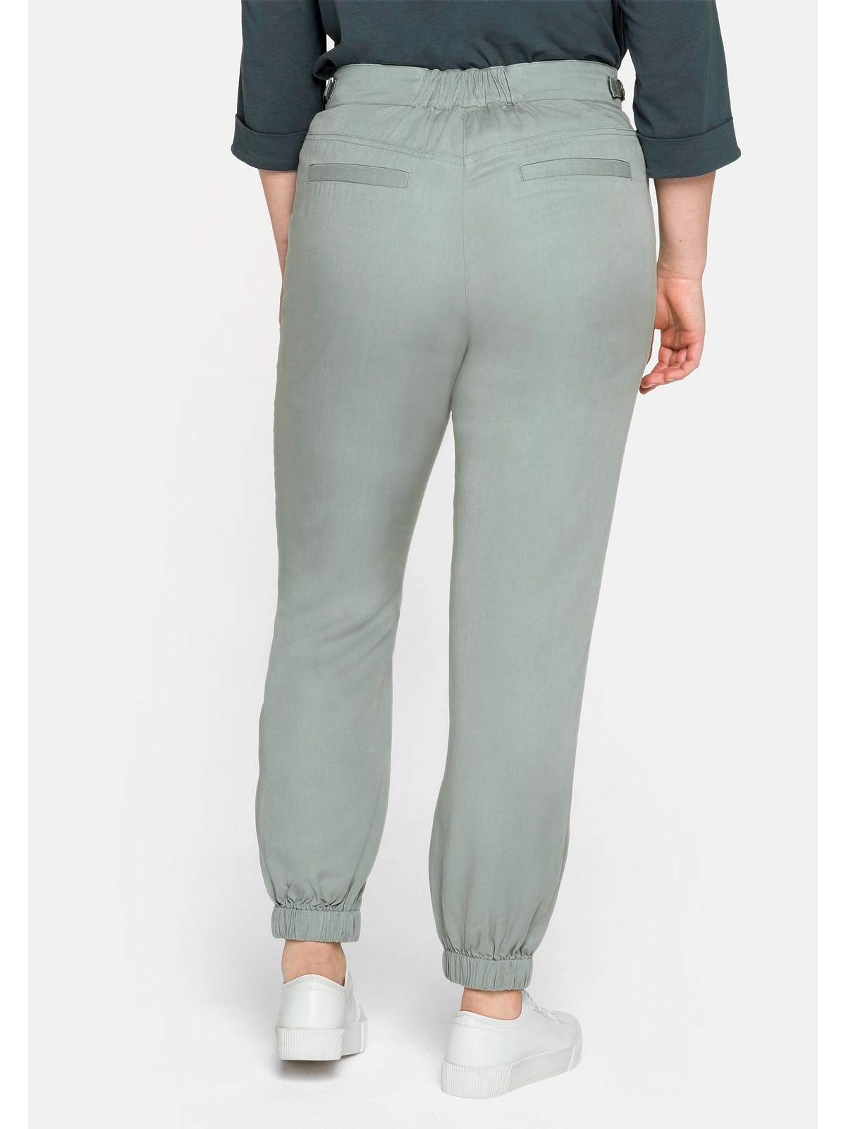 Sheego Stoffhose »Große Größen«, in fließender, leicht glänzender TENCEL™ Lyocell Qualität