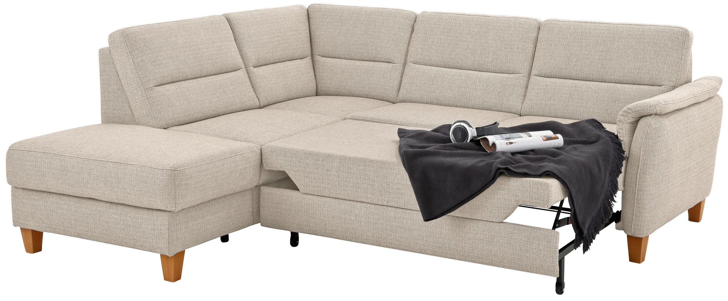 Home Affaire Palmera Corner Sofa Beige 6