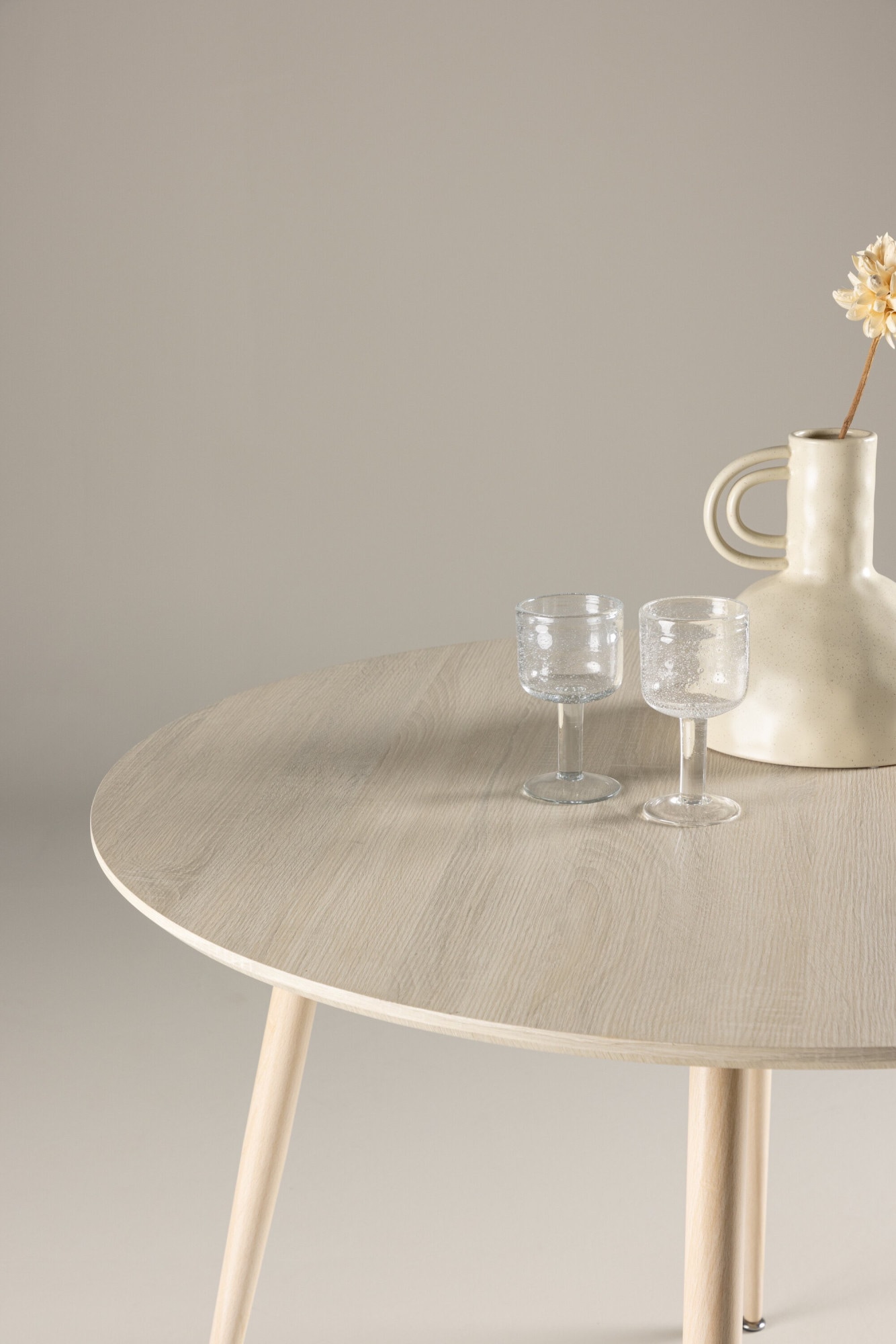 Venture Home Esstisch »Plaza, runder Esstisch, modern, Ø 100 cm« Esszimmertisch, MDF, Stahlbeine, rund, kompakt, urban