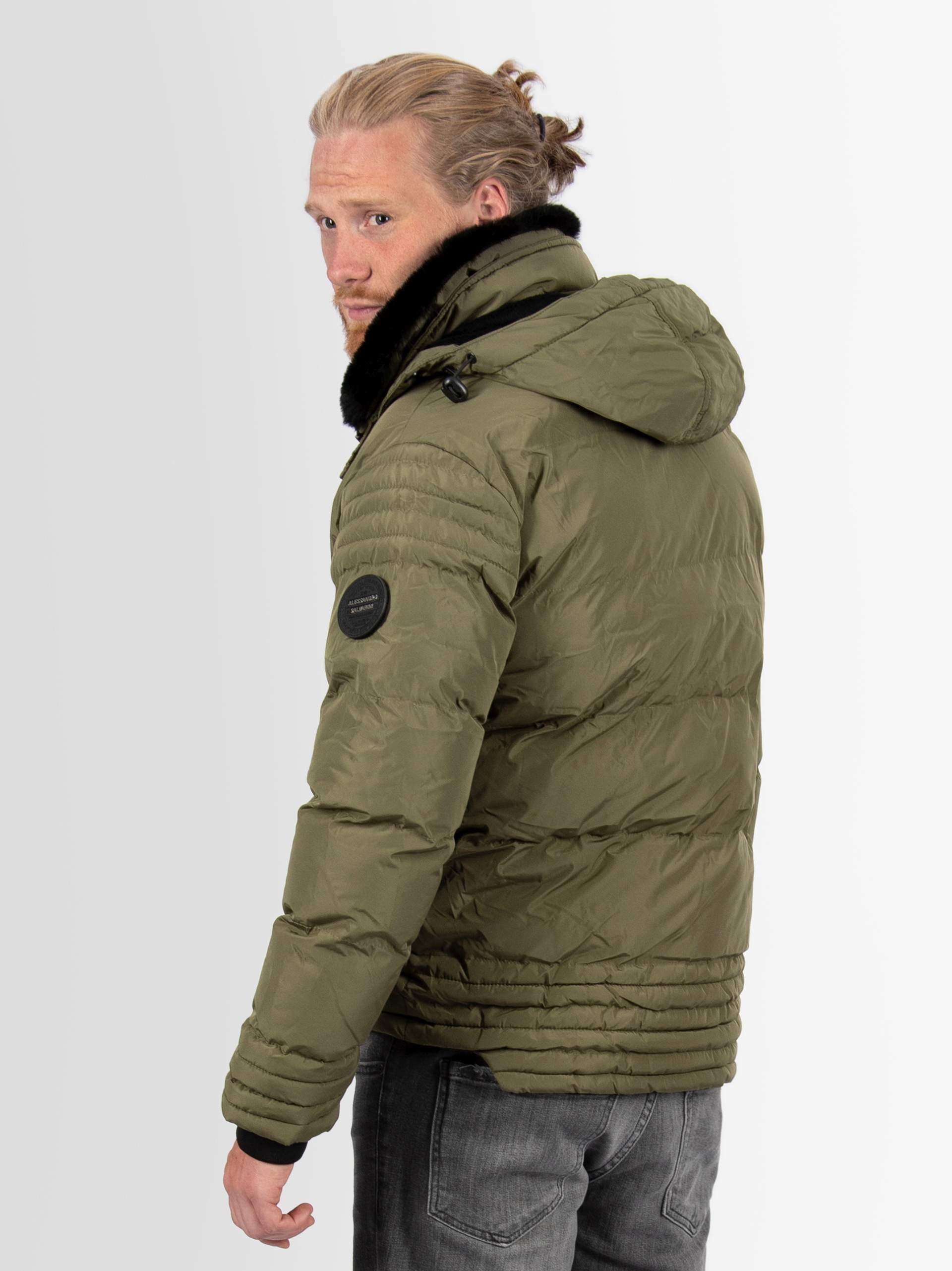 Alessandro Salvarini Winterjacke »ASFabiano«, mit warmem Teddyfell und abnehmbarer Kapuze