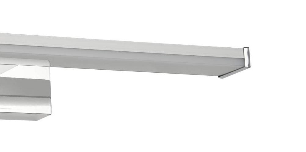 EGLO Spiegelleuchte »PANDELLA 1 Wandlampe, Badezimmerlampe, chrom, silber, weiß, IP44«, 1 flammig, Leuchtmittel LED-Board | LED fest integriert, LED, Bad, Badezimmer, klassisch, modern, minimalistisch, 40x12x4cm