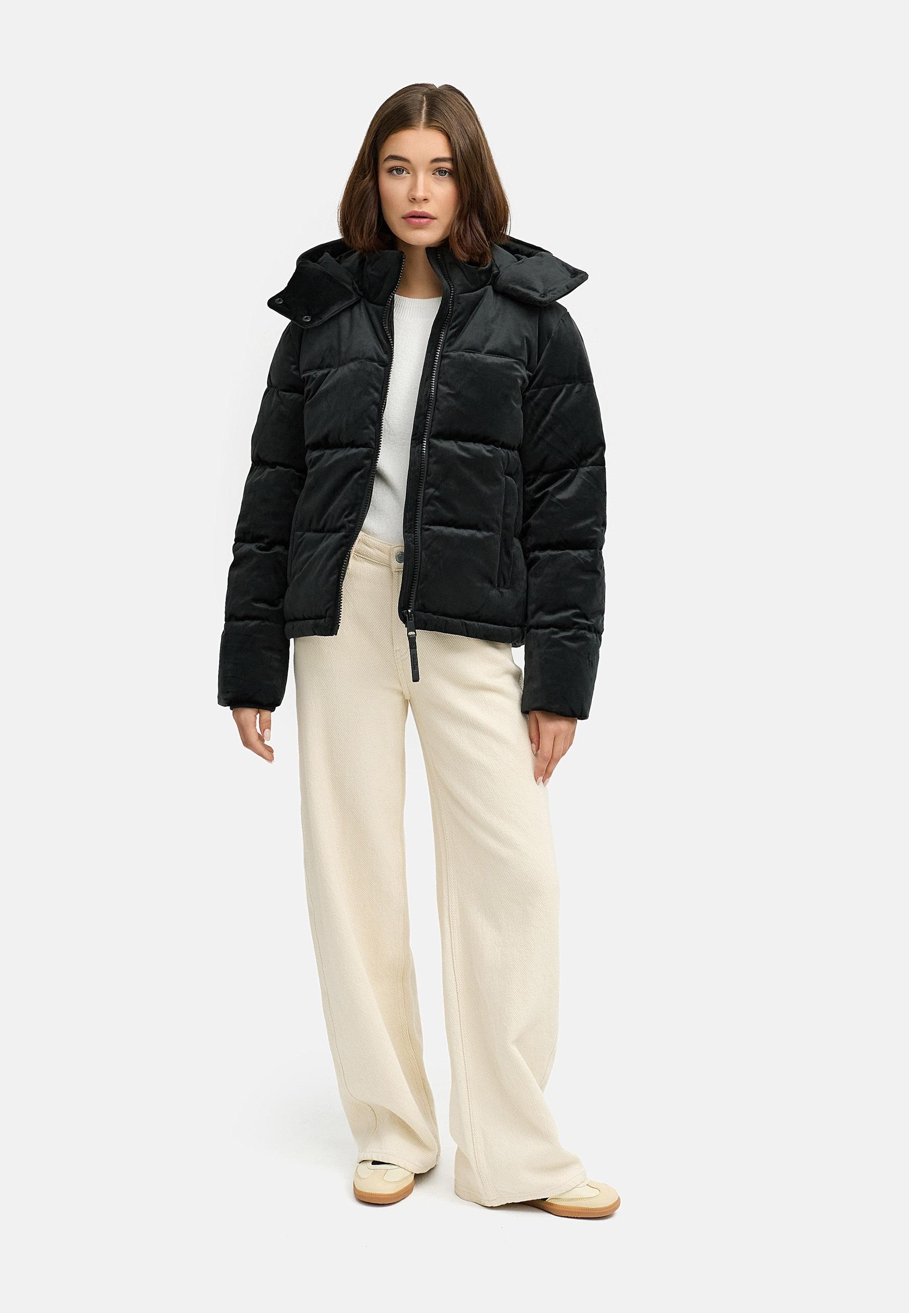 Ragwear Steppjacke »Roobie Velvet YOUMODO«, mit Kapuze, Gesteppte Winterjacke in Samtoptik mit Kapuze