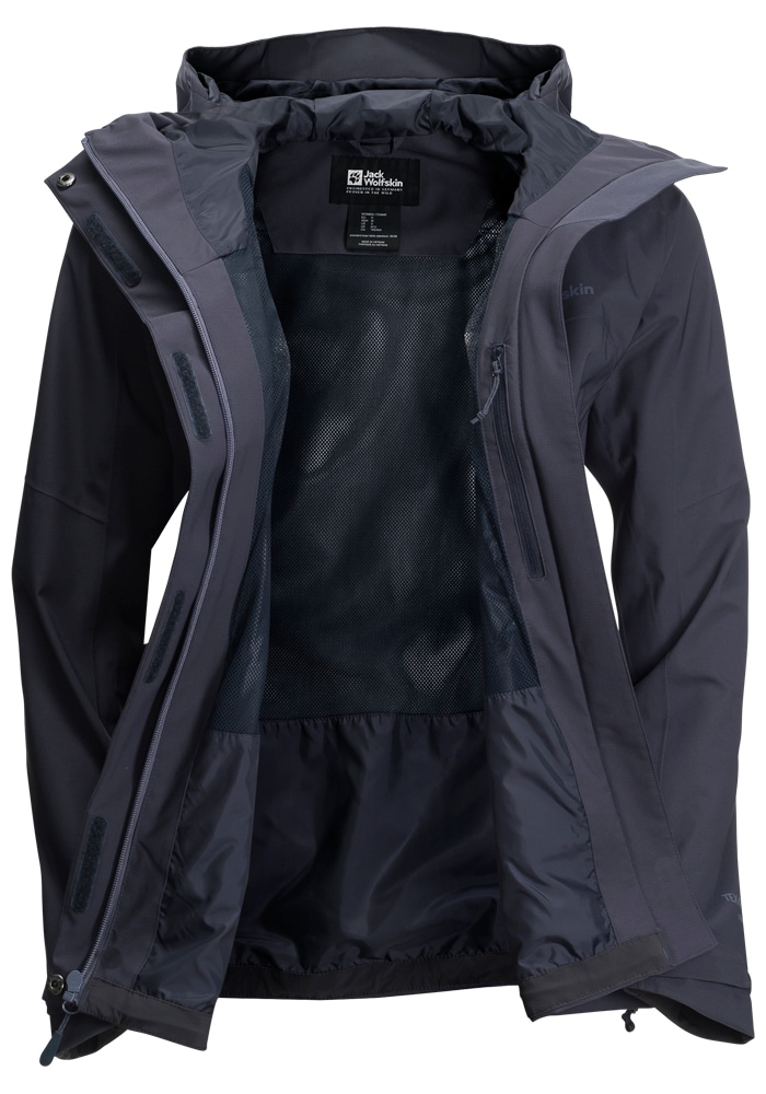 Jack Wolfskin Outdoorjacke »KAMMWEG 2L JKT W«, mit Kapuze