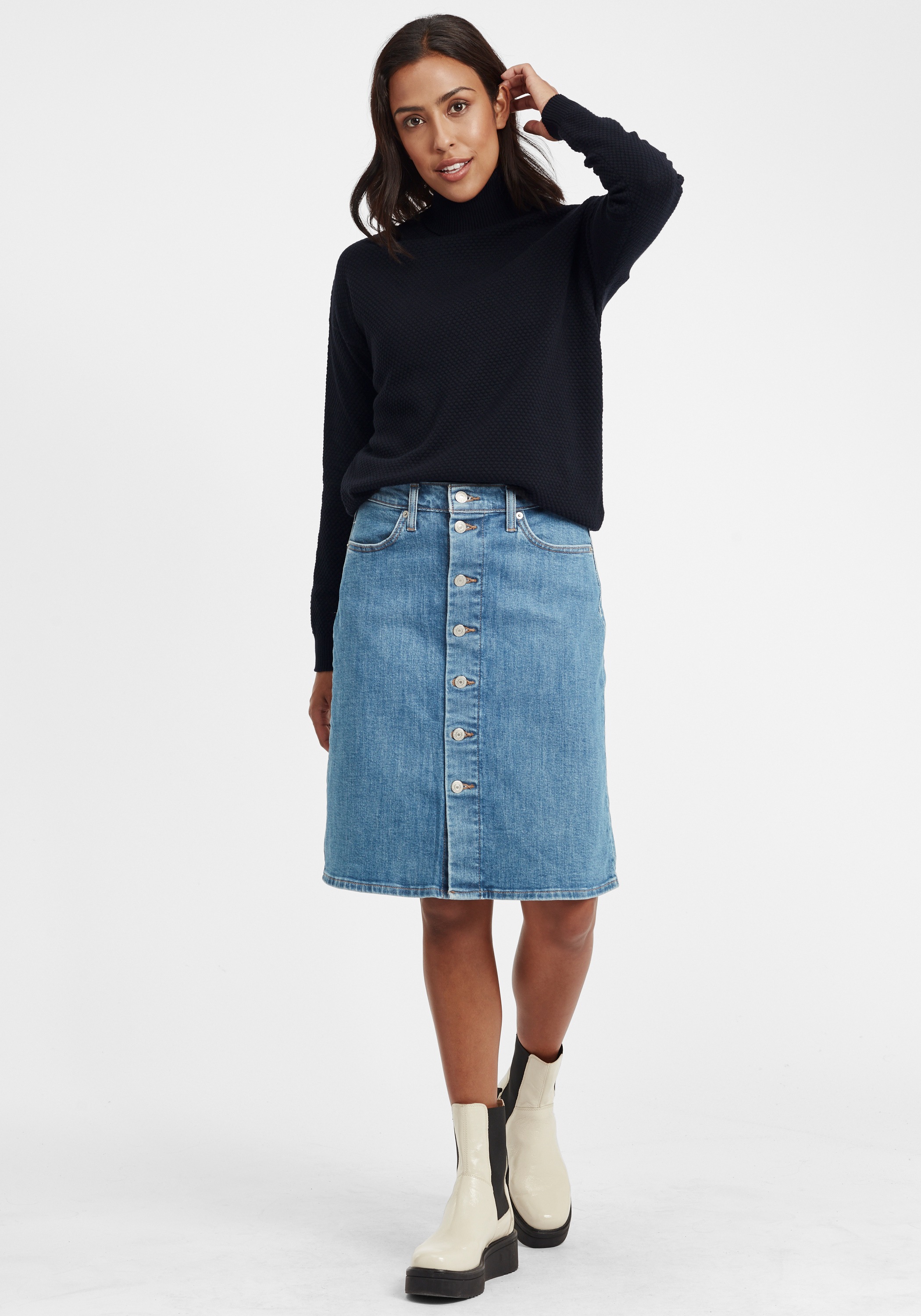 OXMO Rollkragenpullover »Rollkragenpullover OSSina«