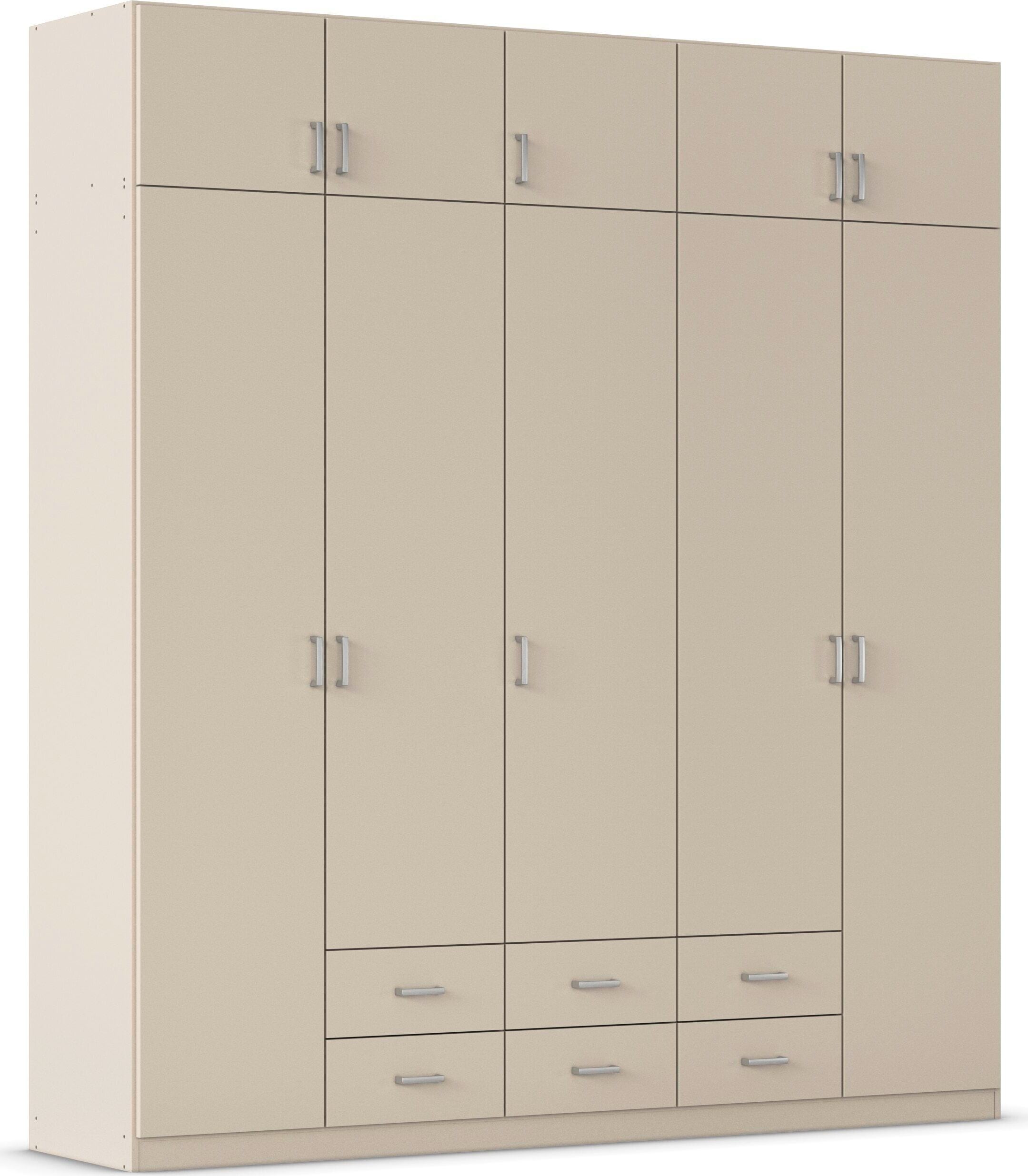 rauch "Schrank Garderobe Wäscheschrank GAMMA in 4 Breiten 91-226 cm" 3 verschiedene Ausstattungen BASIC/CLASSIC/PREMIUM (inkl. SOFT-CLOSE), mit Schubladen und Schrankaufsatz, schlichtes Design MADE IN GERMANY