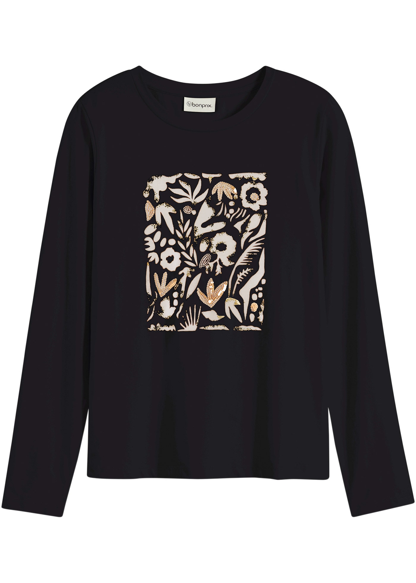 bonprix Langarmshirt 1 Slim fit Passform, Langarm, für Frühling und Sommer