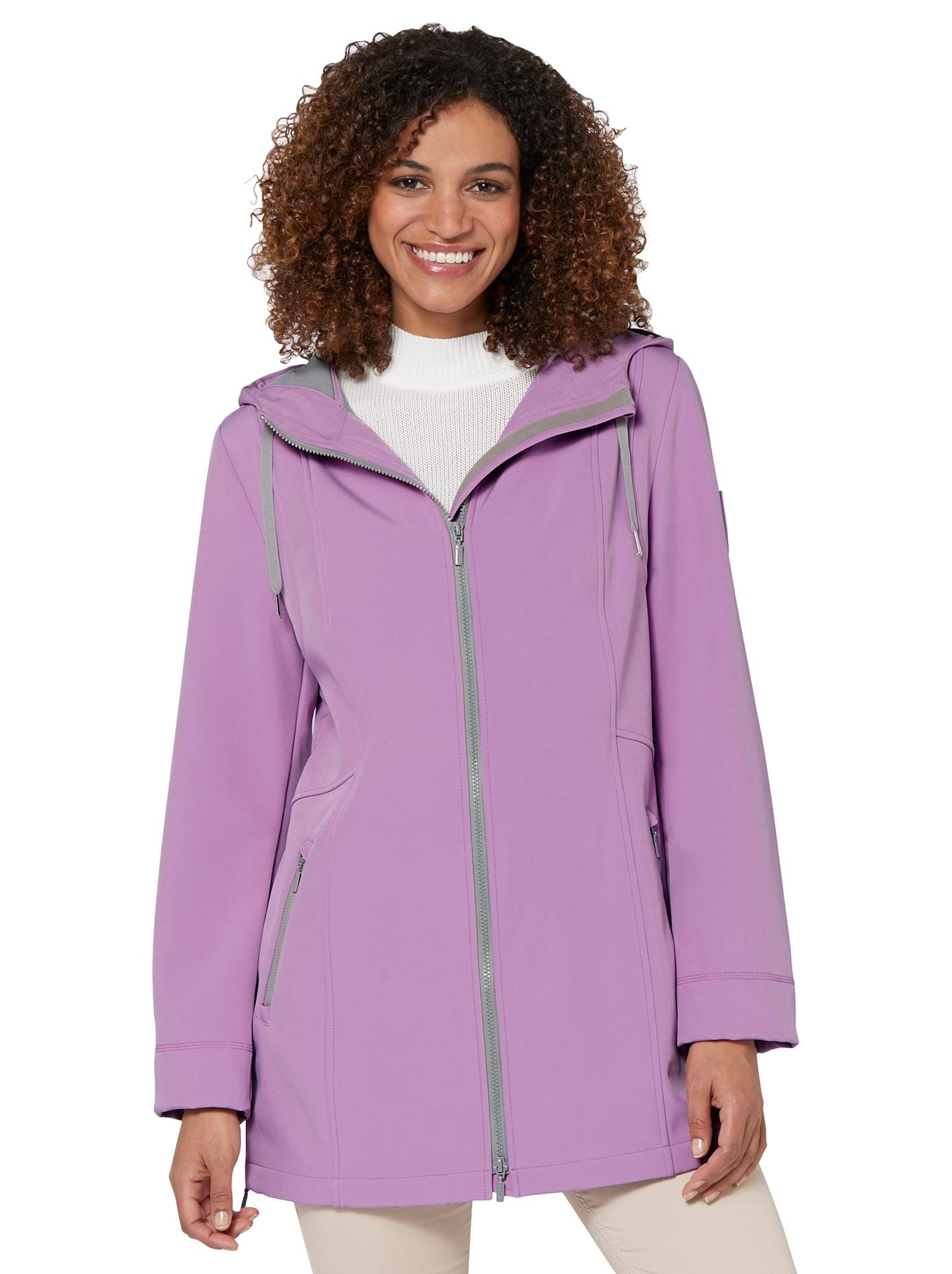 Casual Looks Softshelljacke mit Kapuze