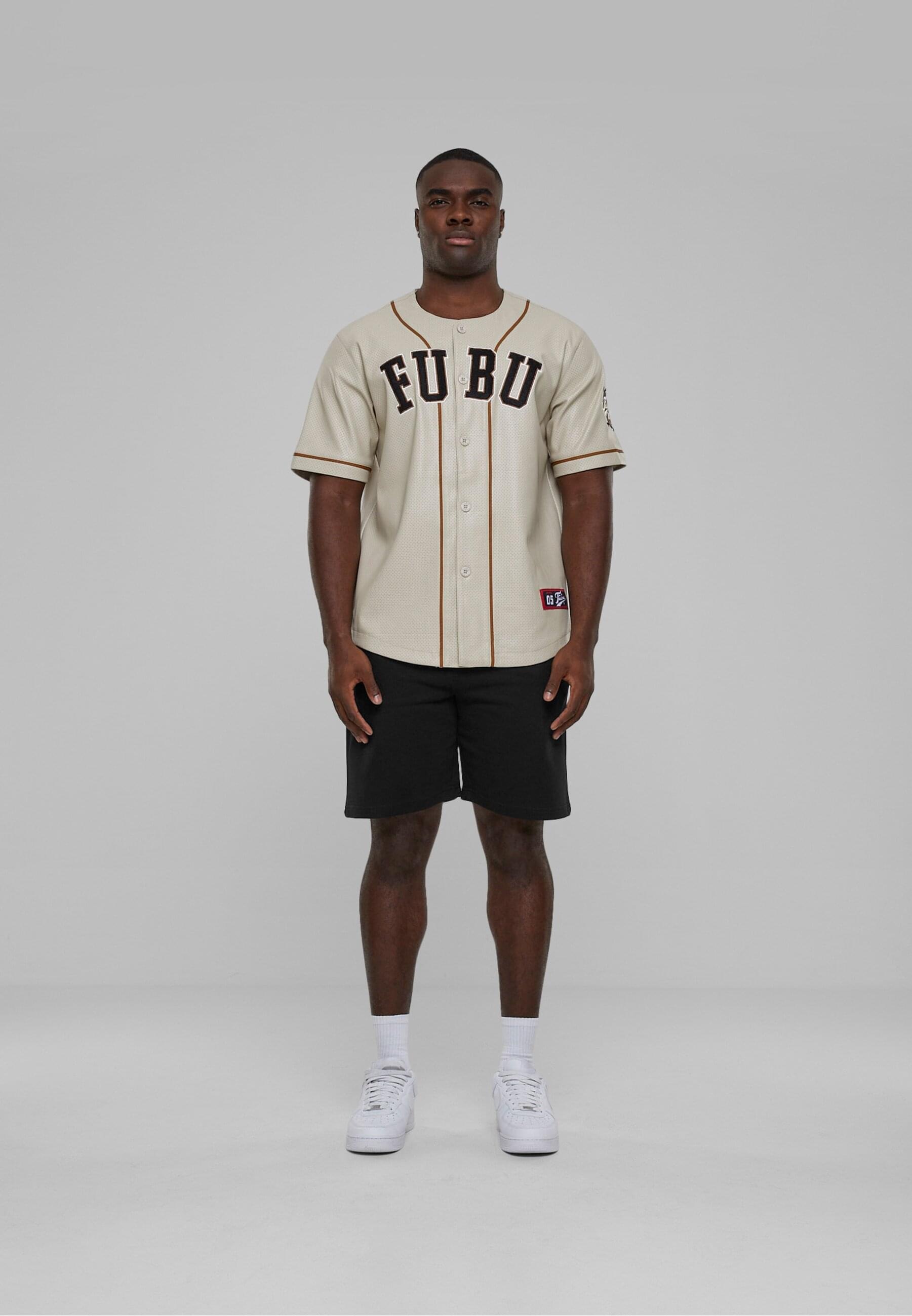 Fubu T-Shirt »Fubu Herren FM233-007-1 FUBU College Leather Baseball Jersey«