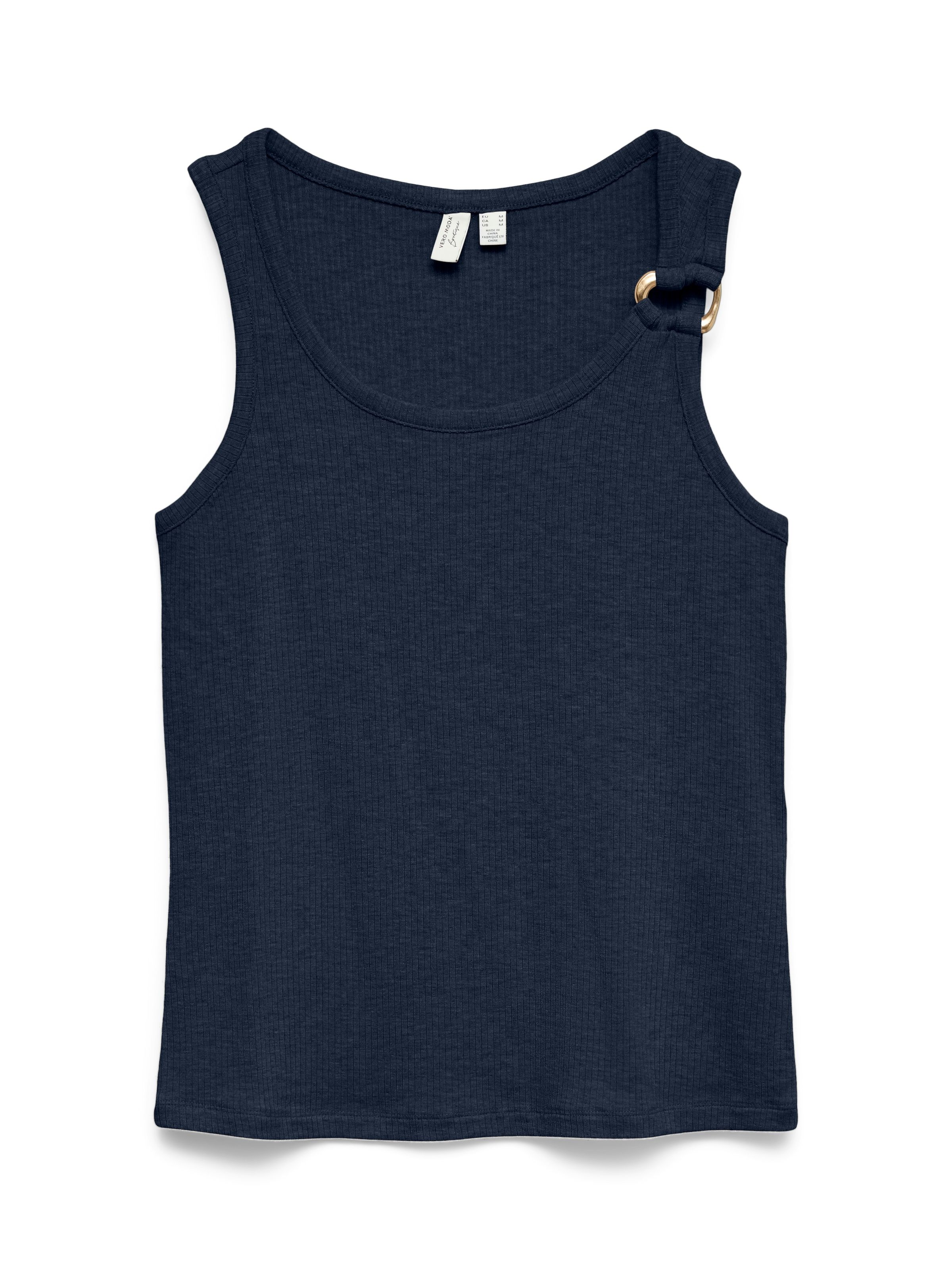 Vero Moda Tanktop "Vmkiki S/L O-Neck Top Jrs Btq" Viskosemischung, Regular Fit