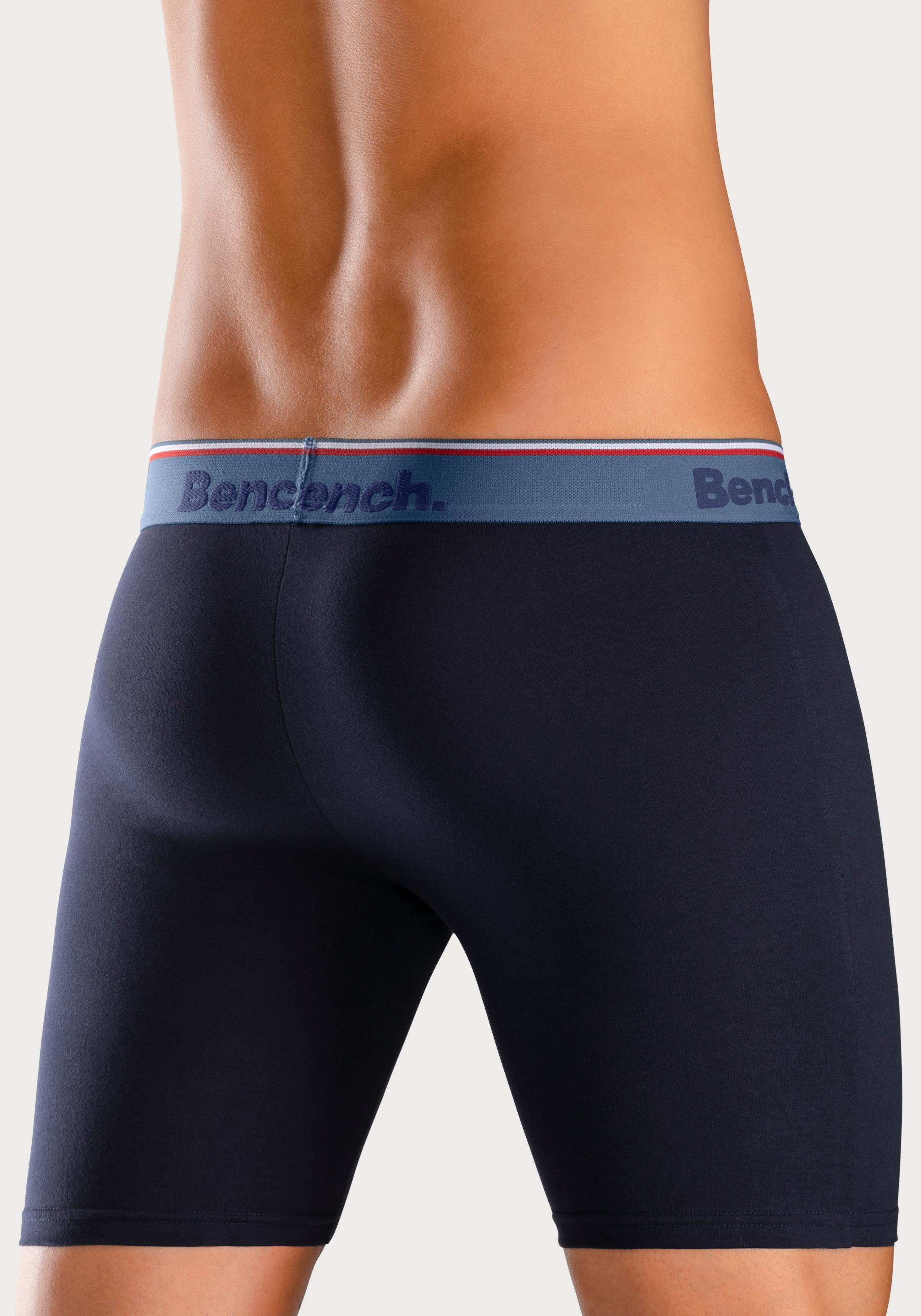 Thumbnail - Bench. Langer Boxer, (Packung, 4 St.), Unterhosen mit schmalen Streifen im Logo-Webbund