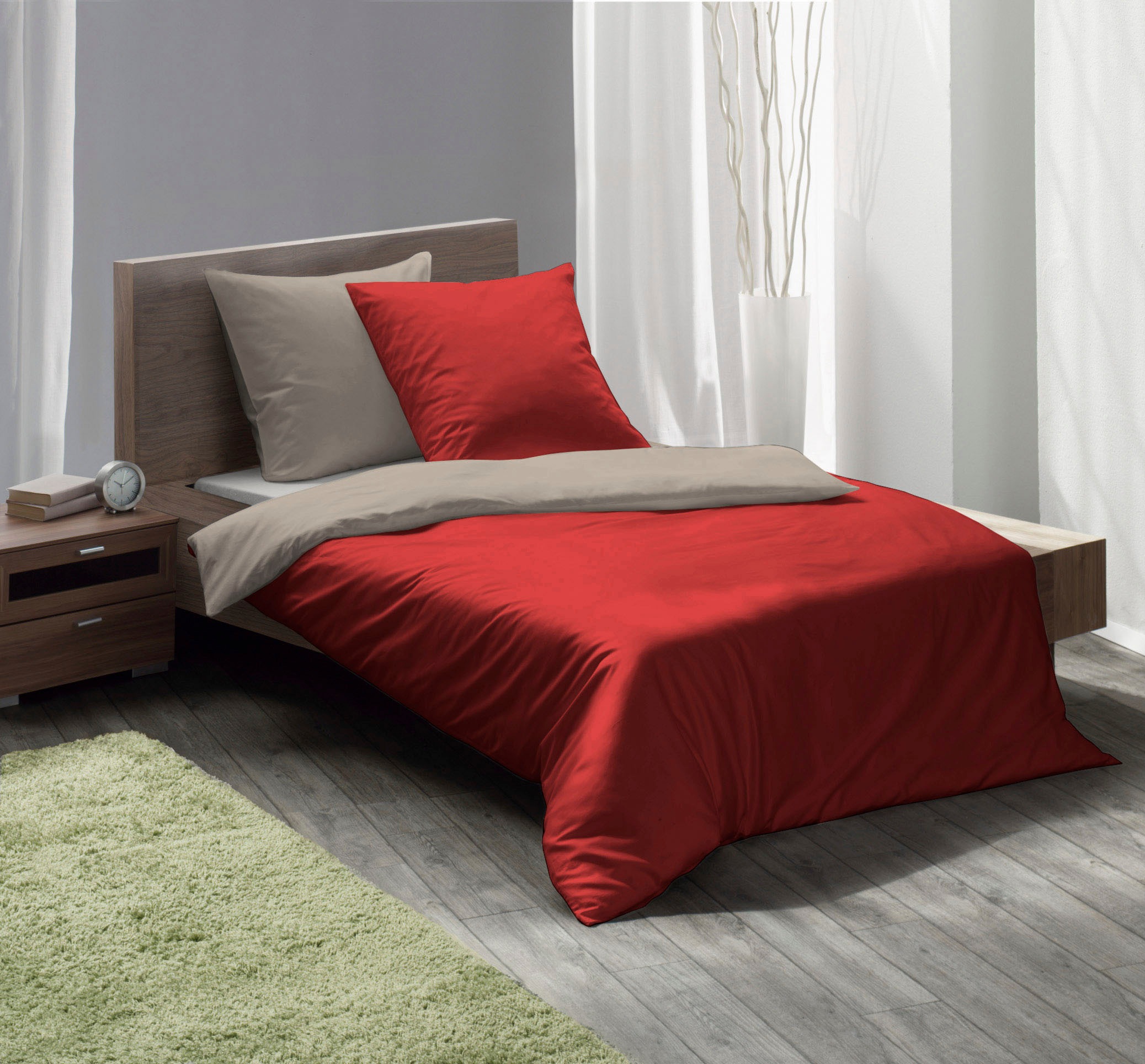 fleuresse Wendebettwäsche "Lech W 4158" 2 Stk. tlg. Edelflanell, Baumwolle, günstig online kaufen