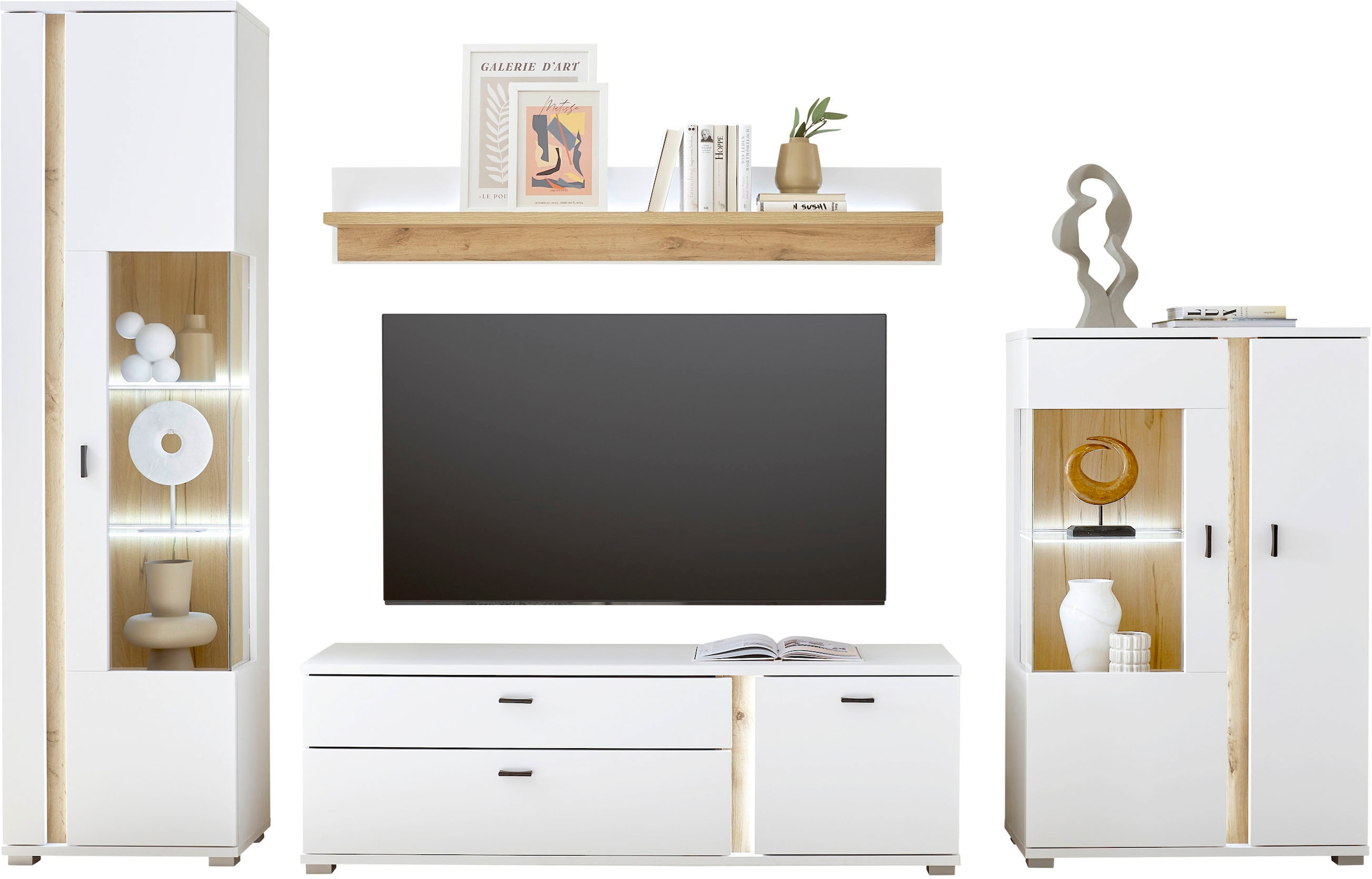 Home affaire Wohnwand "LONG ISLAND" Set, 4 Stk. tlg. günstig online kaufen