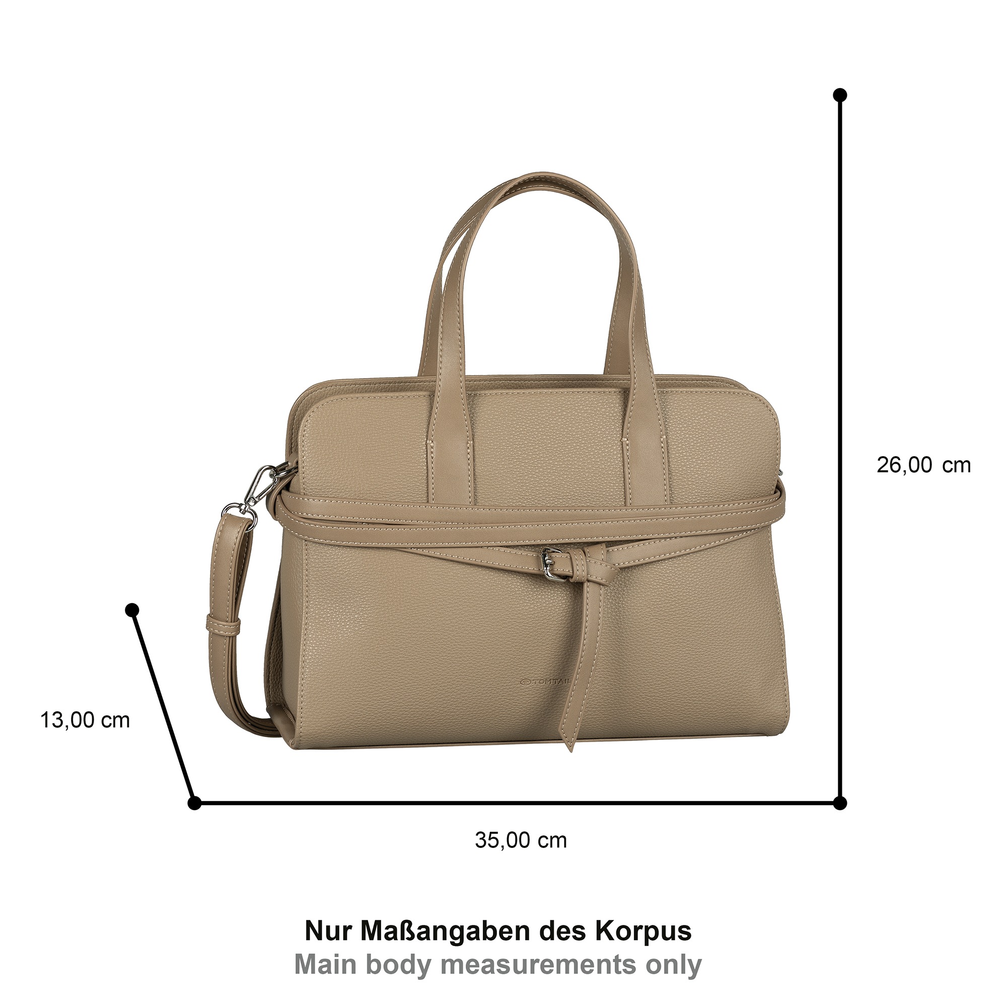 TOM TAILOR Shopper »Freya«, verziert mit schmalen, mehrlagigen Riemen und Metallschließe