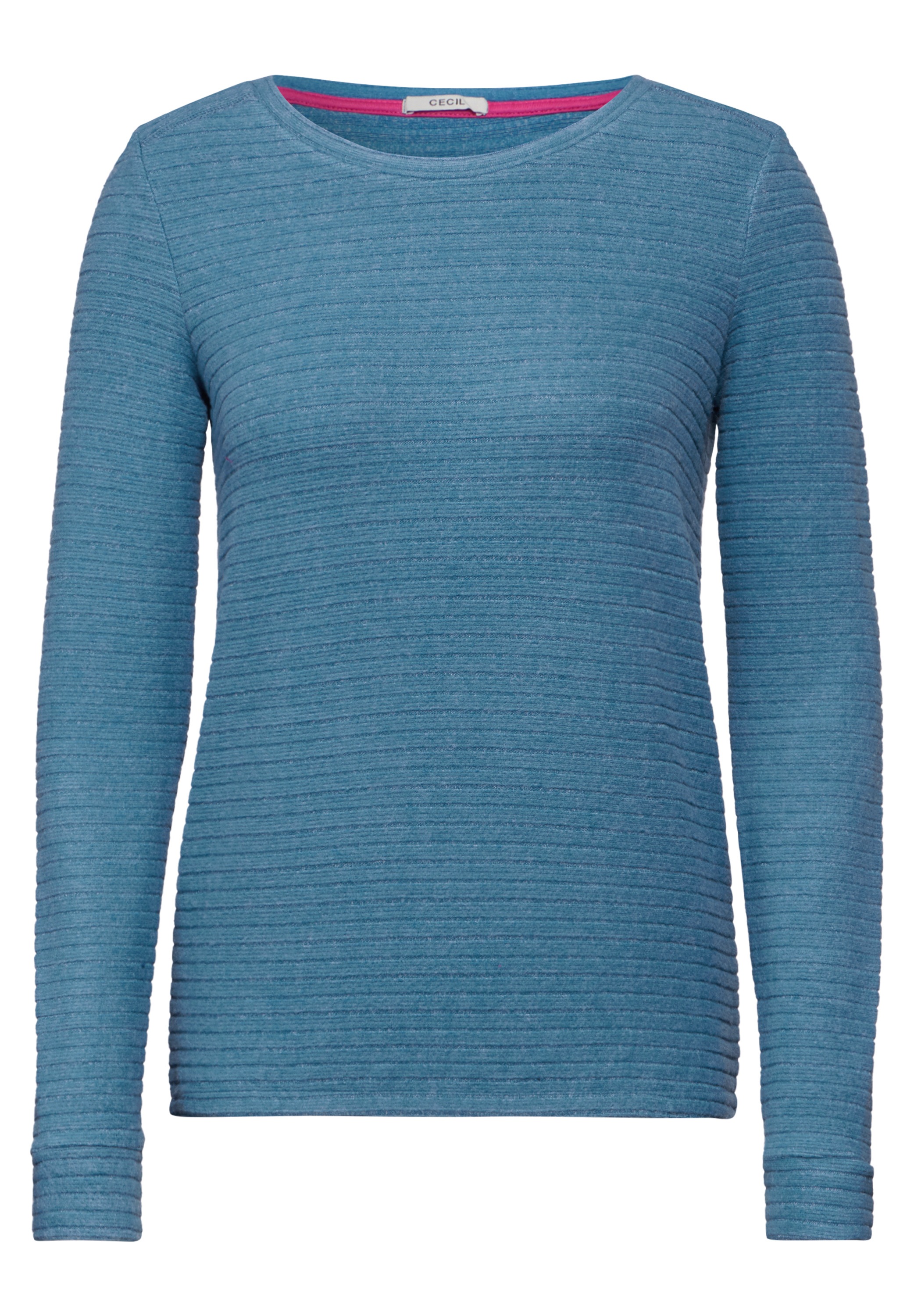 Cecil Langarmshirt, mit Materialmix