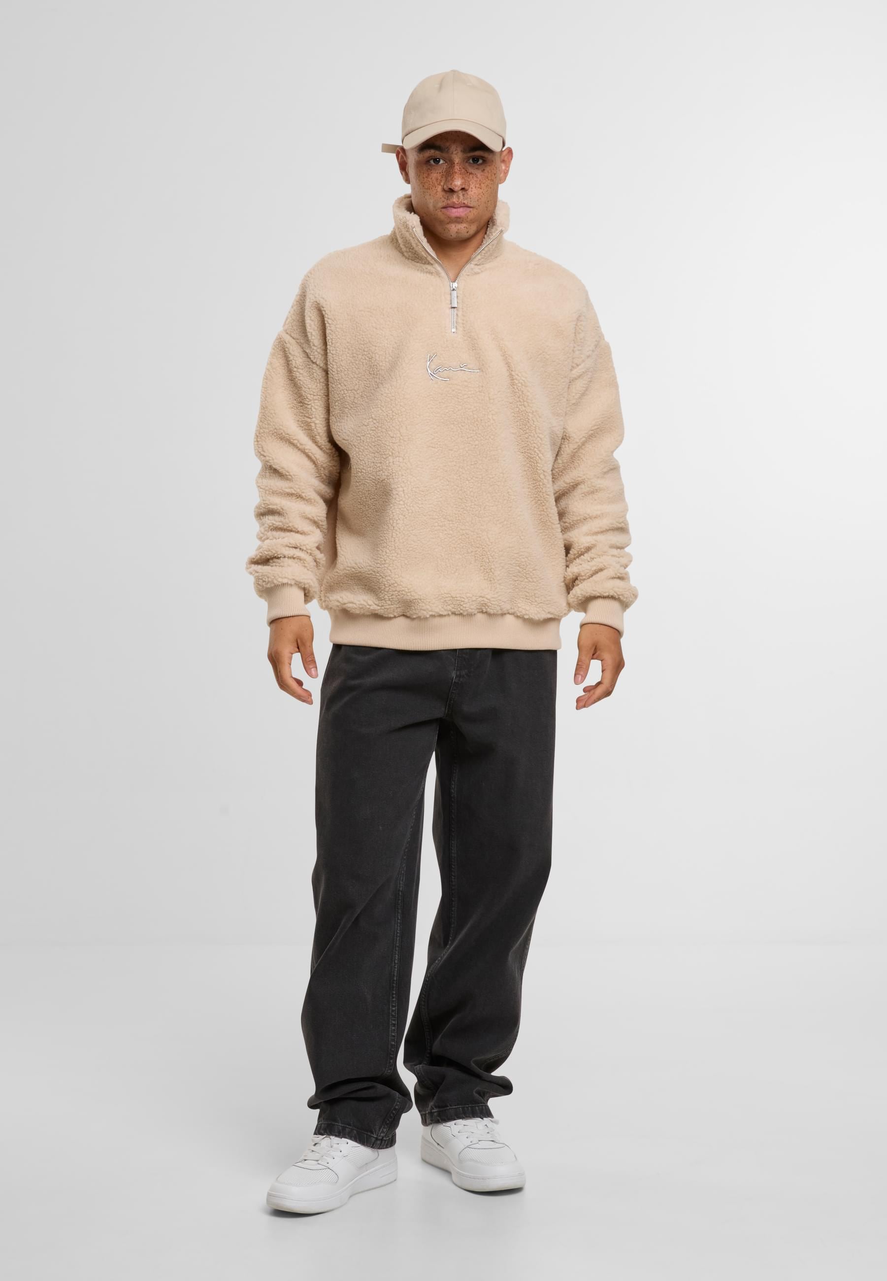 Karl Kani Longsleeve »Karl Kani Metal Signature Teddy Troyer light sand«, (1 tlg.)