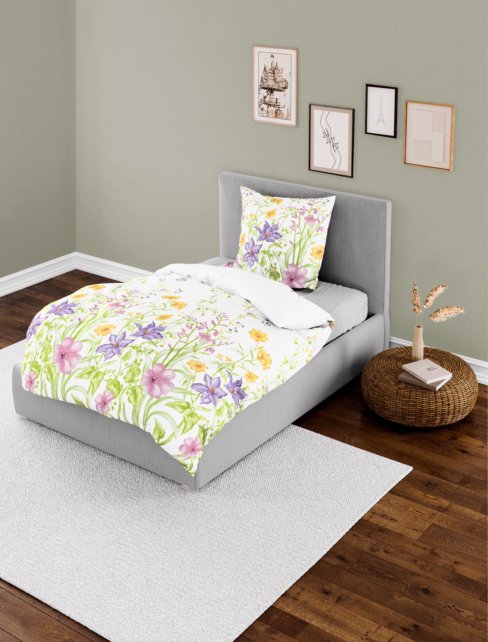 BIERBAUM Bettwäsche "3337" 2 Stk. tlg. Seersucker, 100 % Baumwolle, pflegel günstig online kaufen