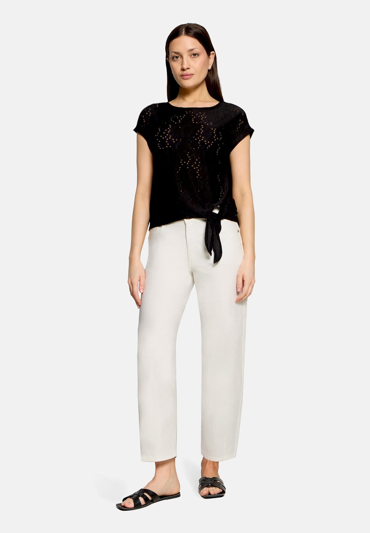 Betty&Co Kurzarmshirt "Damen mit Struktur" 1