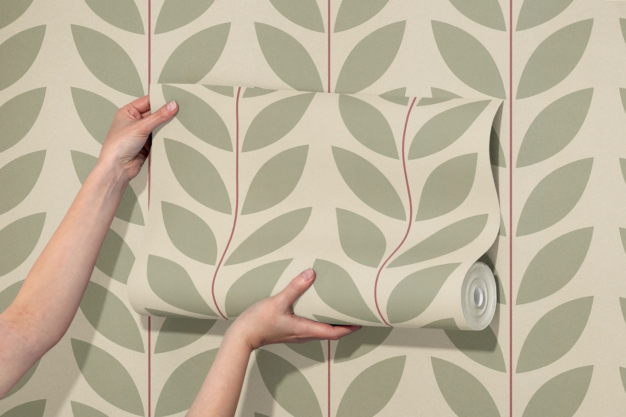 A.S. Création Vliestapete »Retro Blätter« botanisch leicht strukturiert Vliestapete Blättermotiv botanisch Retro, versch. Farben