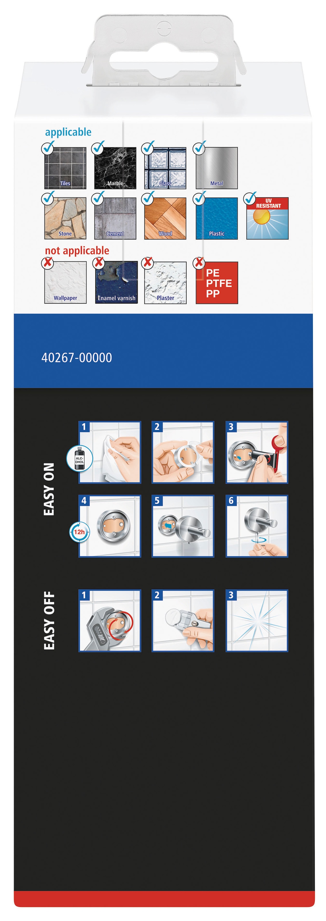 tesa Seifenspender »1x tesa MOON GREY Seifenspender« grau 11,9 cm : 7 cm : 17,1 cm